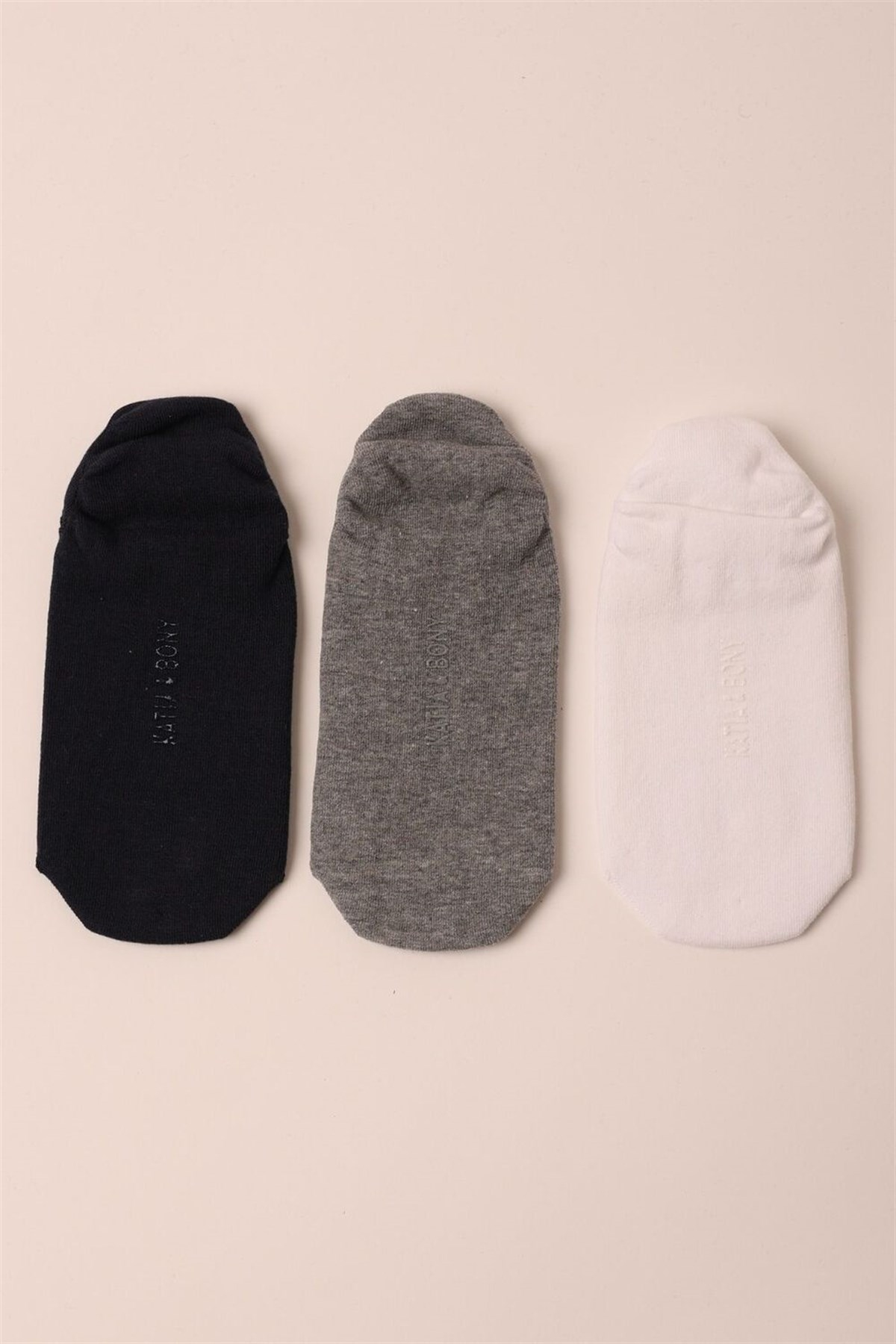 12201M4012 3PCK SUPER SLEEPY MEN STEP SOCKS-Beyaz/Lacivert/GREY