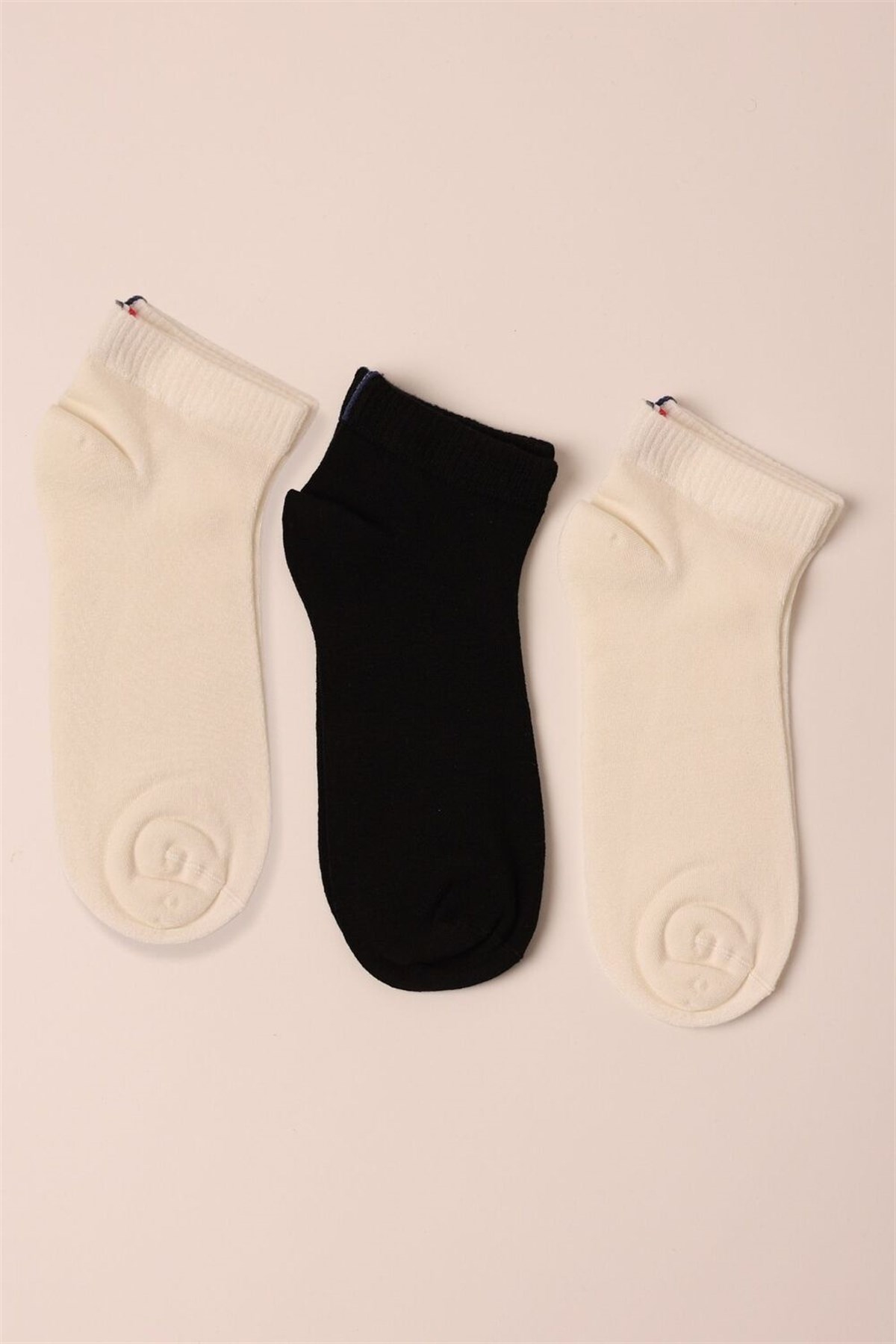 12201U2002 3PCK SOFT BAMBOO UNISEX STEP SOCKS-
