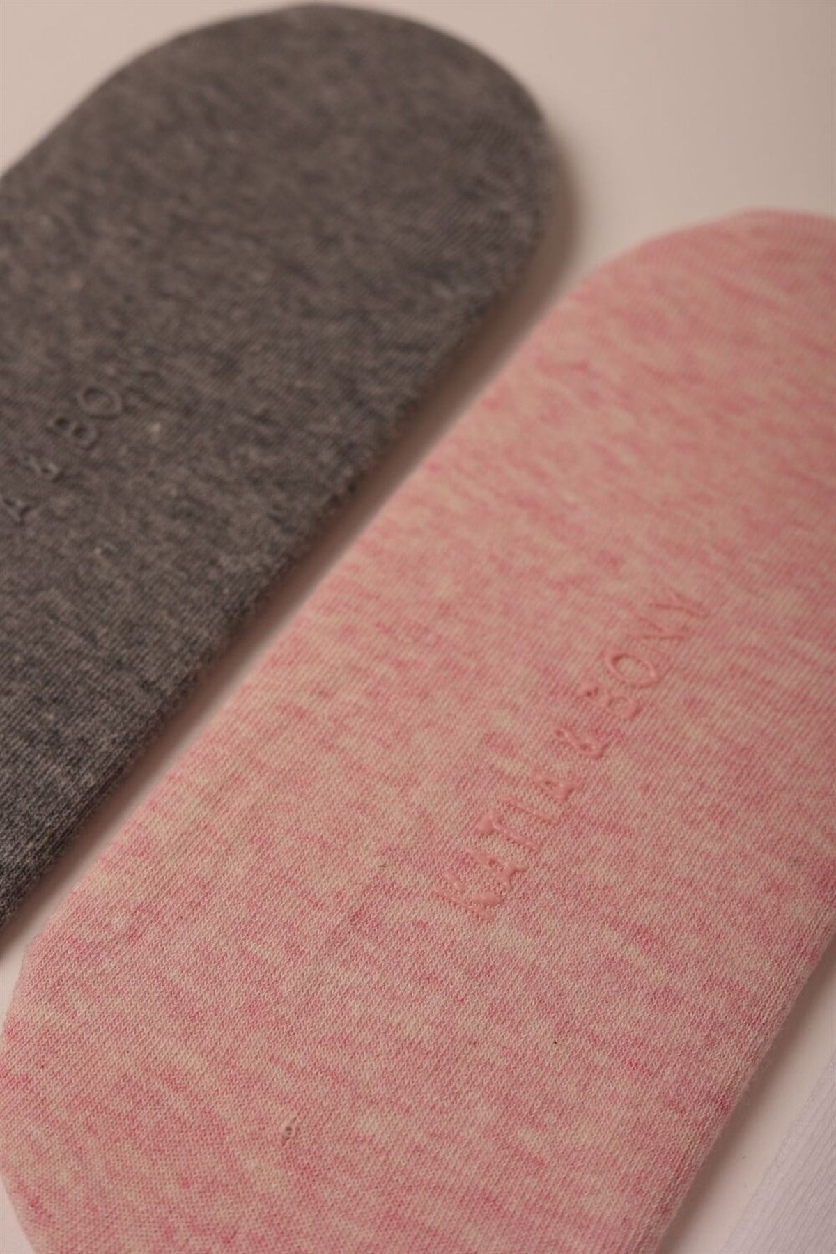12201W3011 3PCK GOOD THINGS BASIC WOMEN STEP SOCKS-Beyaz/GREY/Pembe