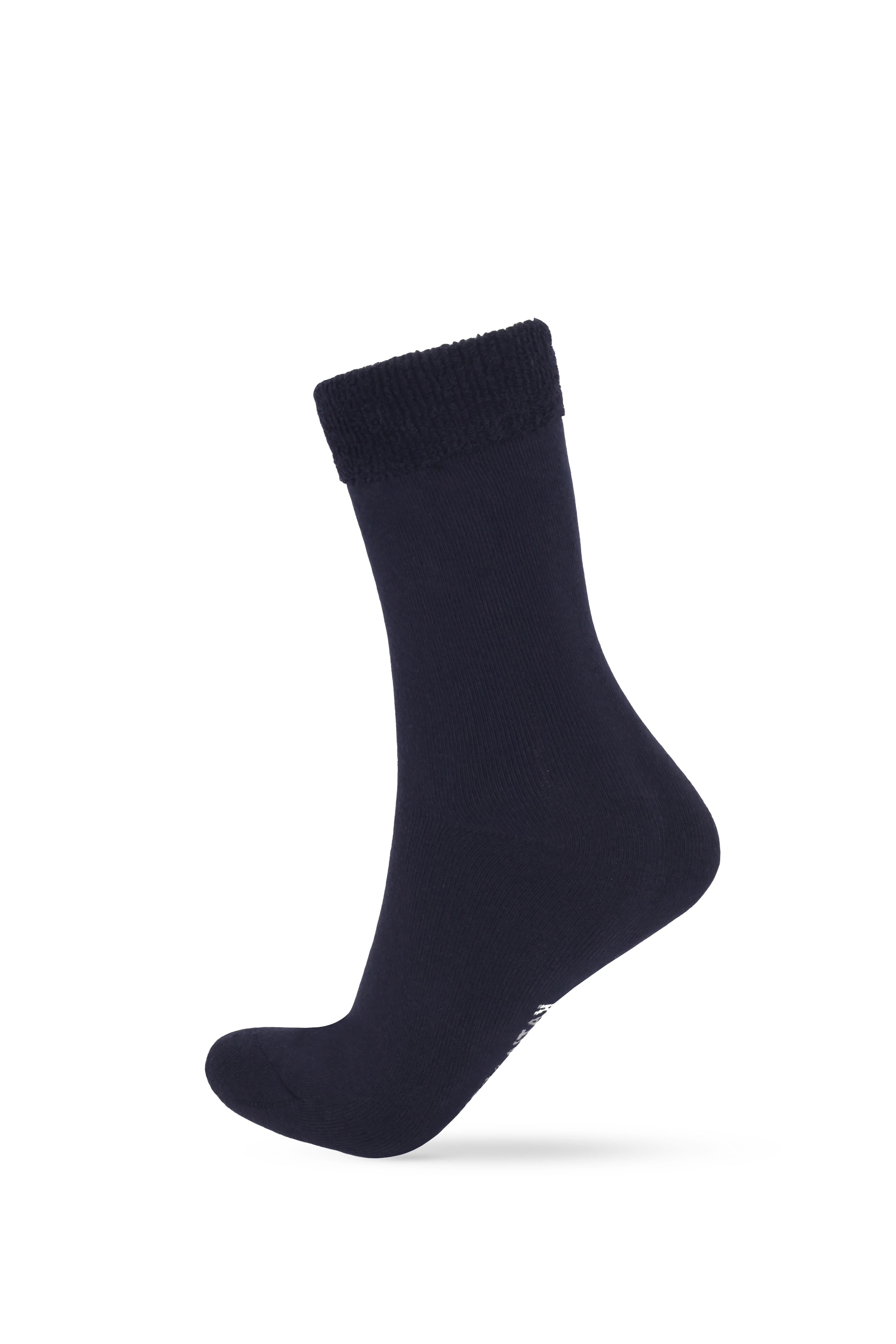 12401G2046 KADIN HAVLU SOKET ÇORAP Lacivert