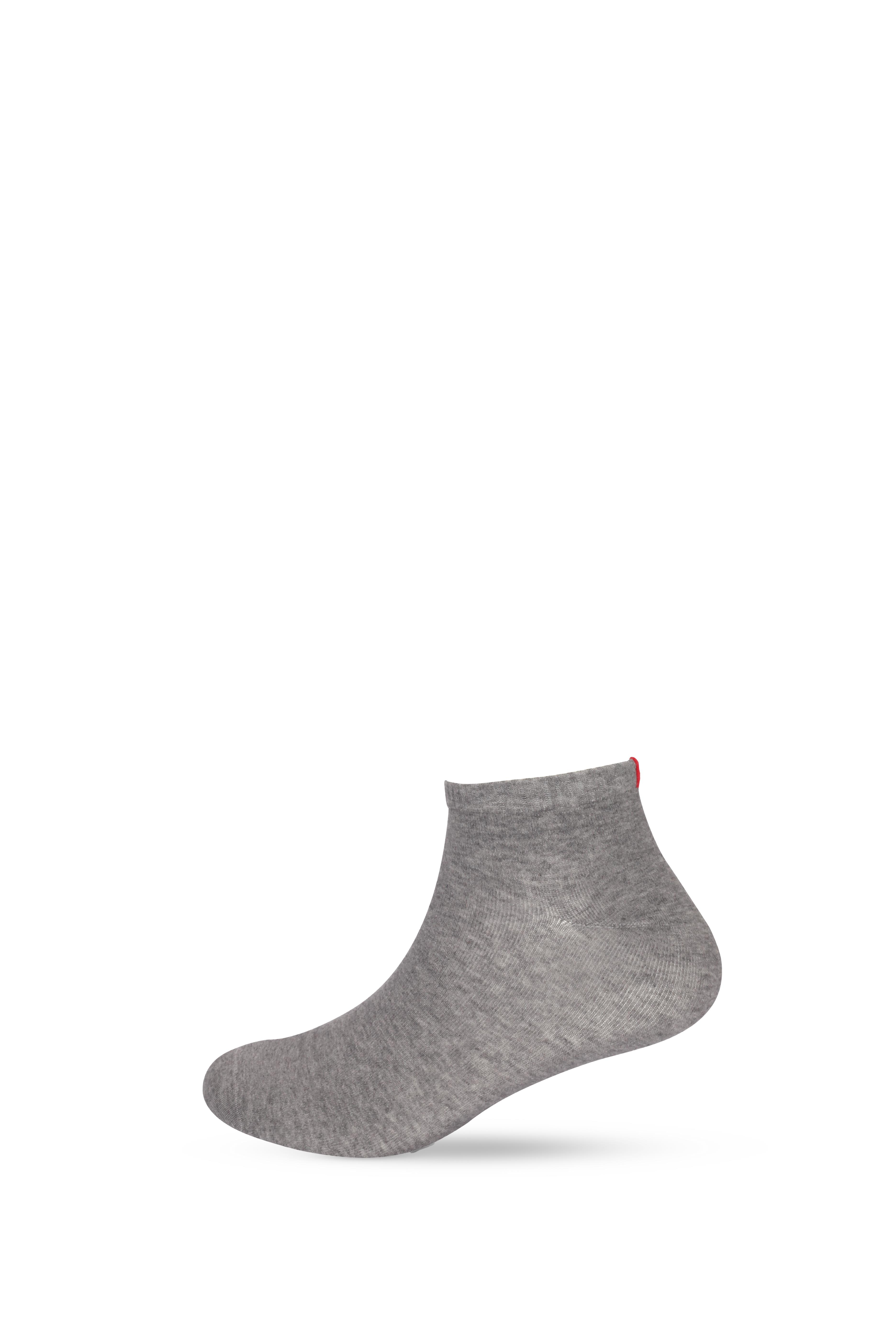 12401G2203 ERKEK 2 Lİ PCK STEP ÇORAP GRİ