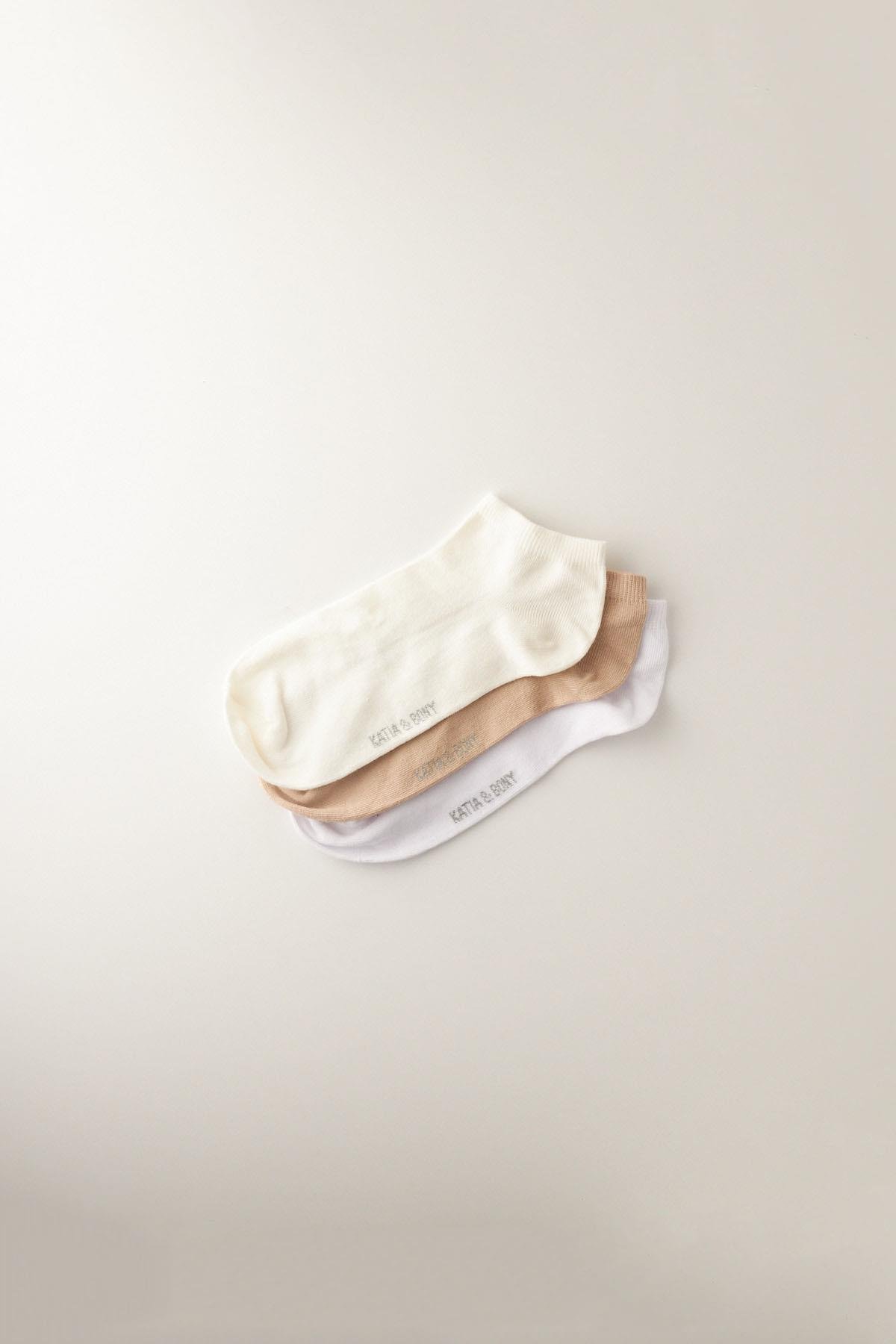 12401G2223 3PCK ERKEK STEP ÇORAP ÇOK RENKLİ