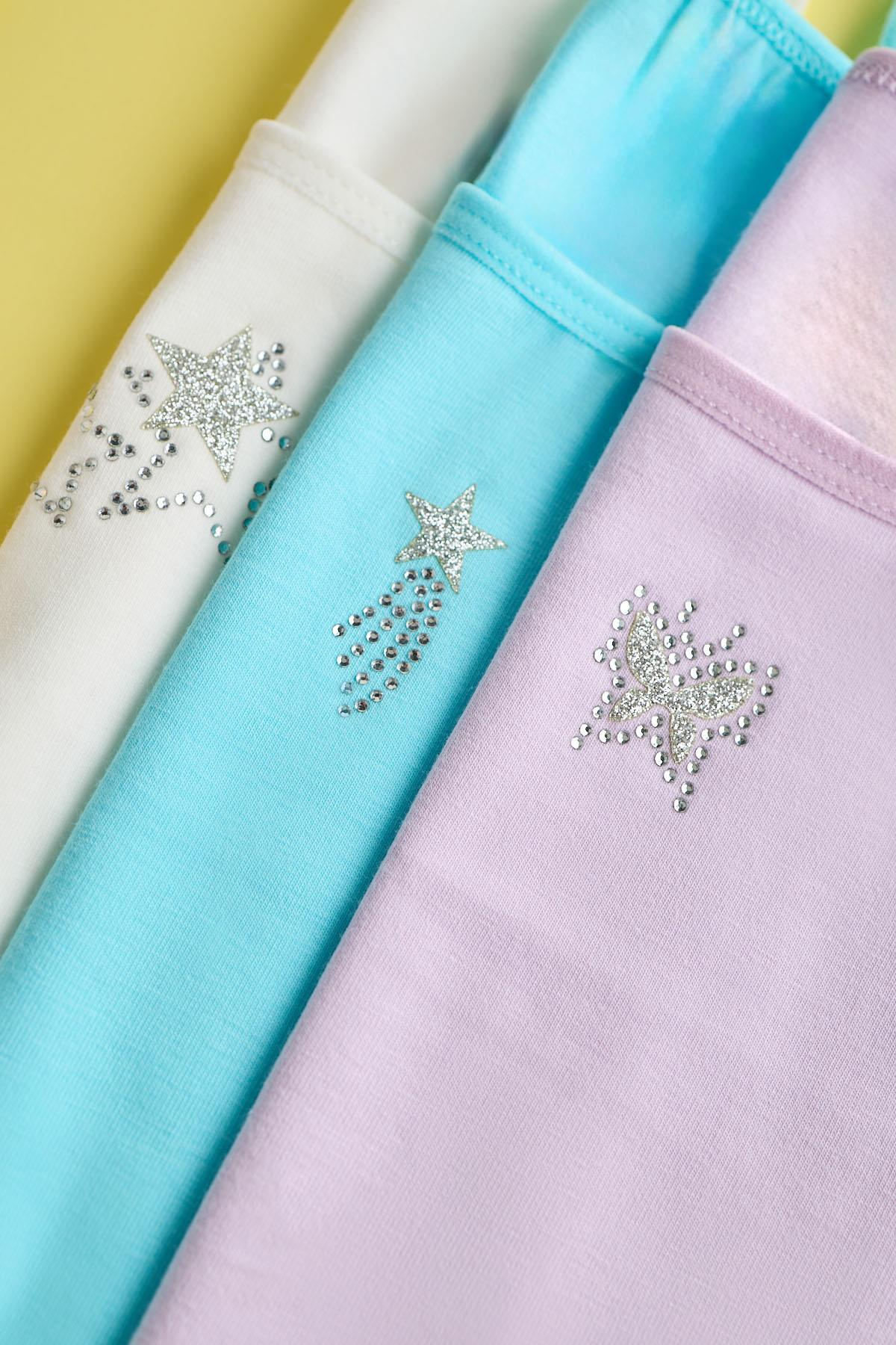 12401G2266 KIZ ÇOCUK UNICORN BASKILI İNCE ASKILI ATLET ÇOK RENKLİ