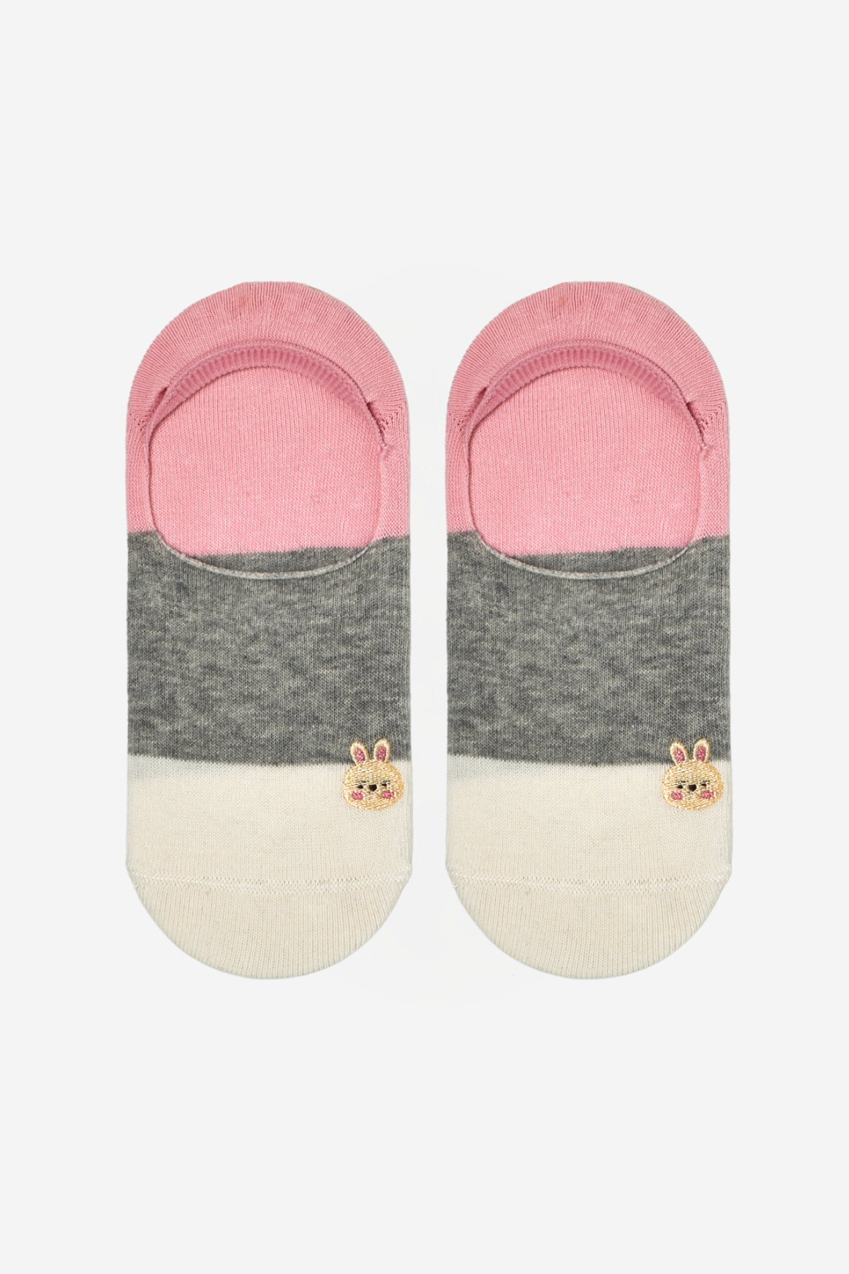 12501G1010 KÖPEK DESENLİ ÇOCUK GÖRÜNMEZ ÇORAP Beyaz