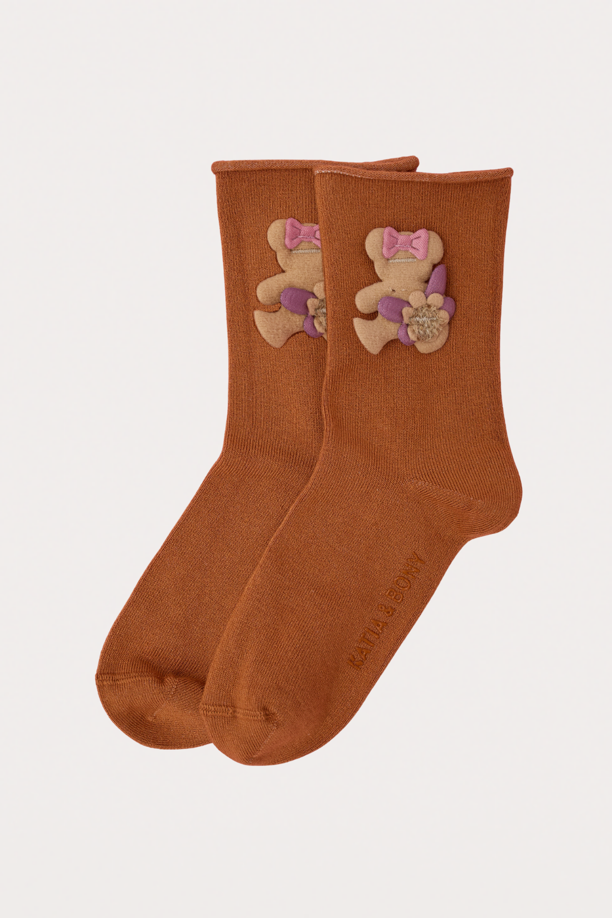 12501G1012 LASTİKSİZ MODAL ÇOCUK SOKET ÇORAP Turuncu
