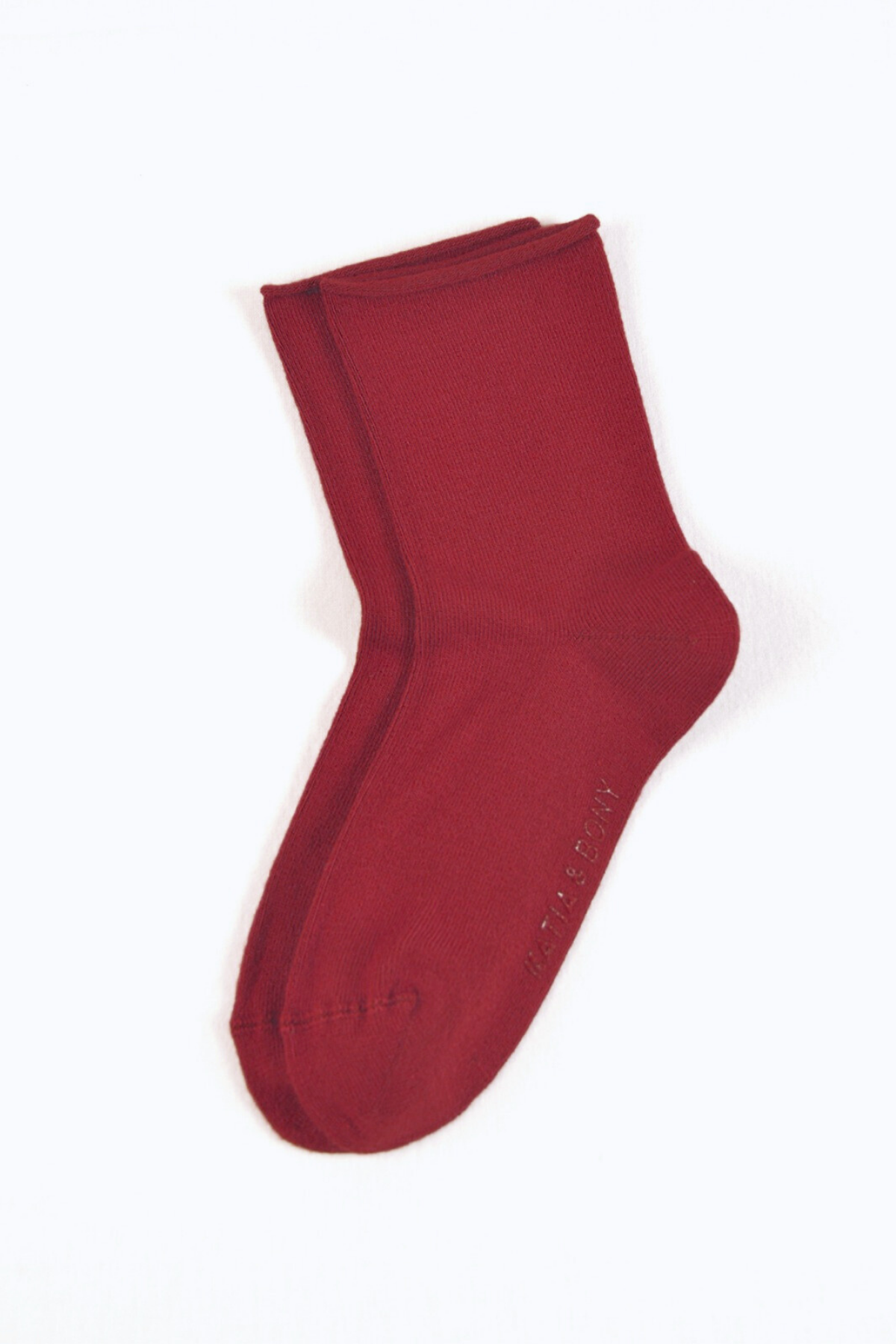 12501G1012 LASTİKSİZ MODAL ÇOCUK SOKET ÇORAP Bordo