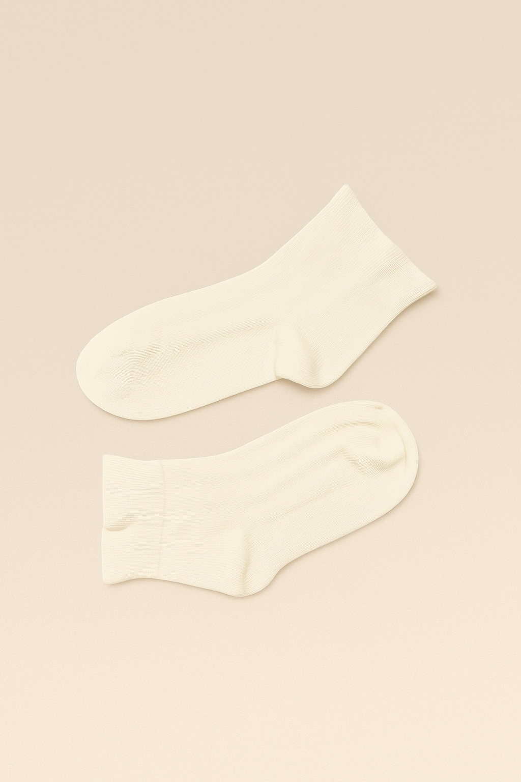 12501G1039 BİLEĞİ FIRFIRLI ÇOCUK STEP ÇORAP Ekru