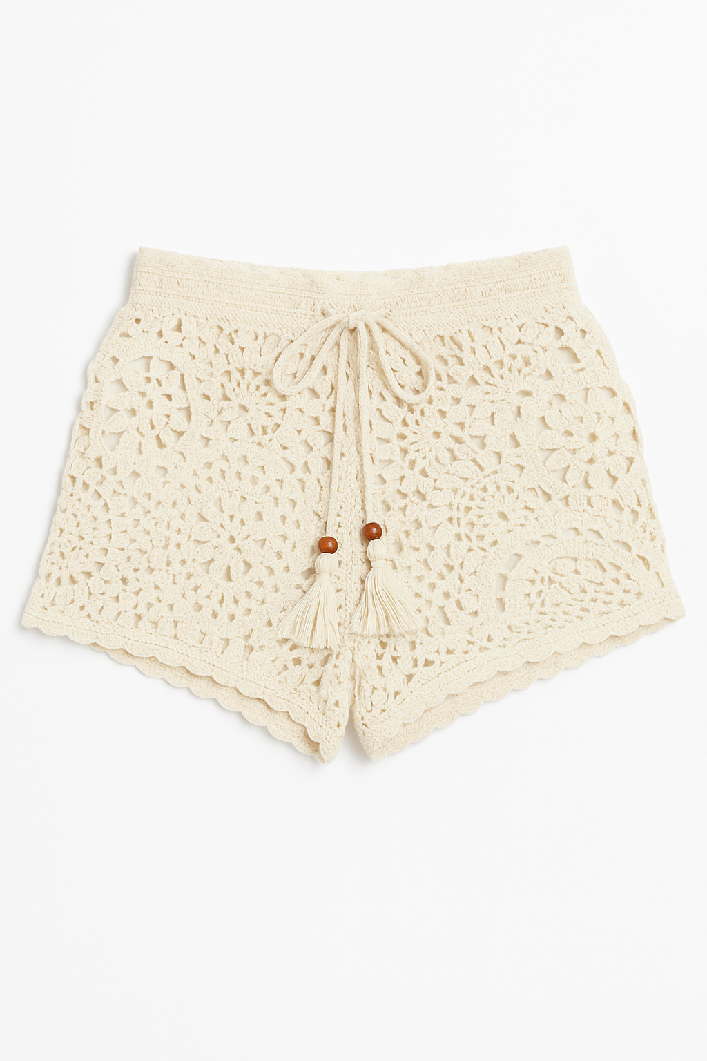 12506W3016 ÖRGÜ KADIN ŞORT Ekru