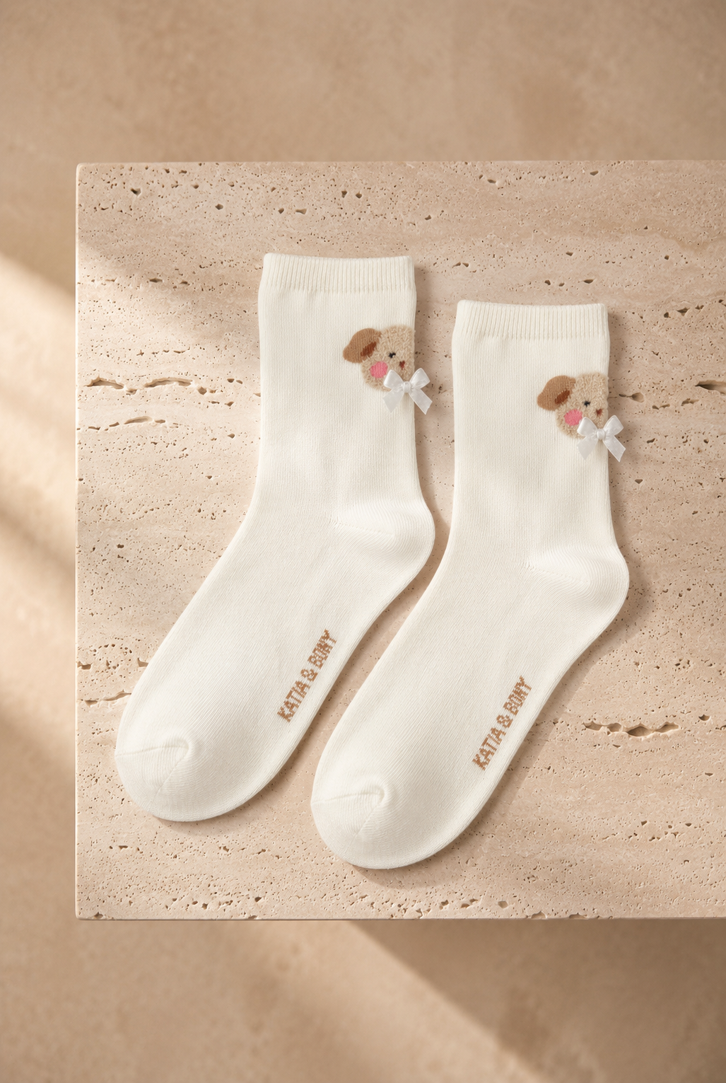 Teddy Women's Socks Ecru