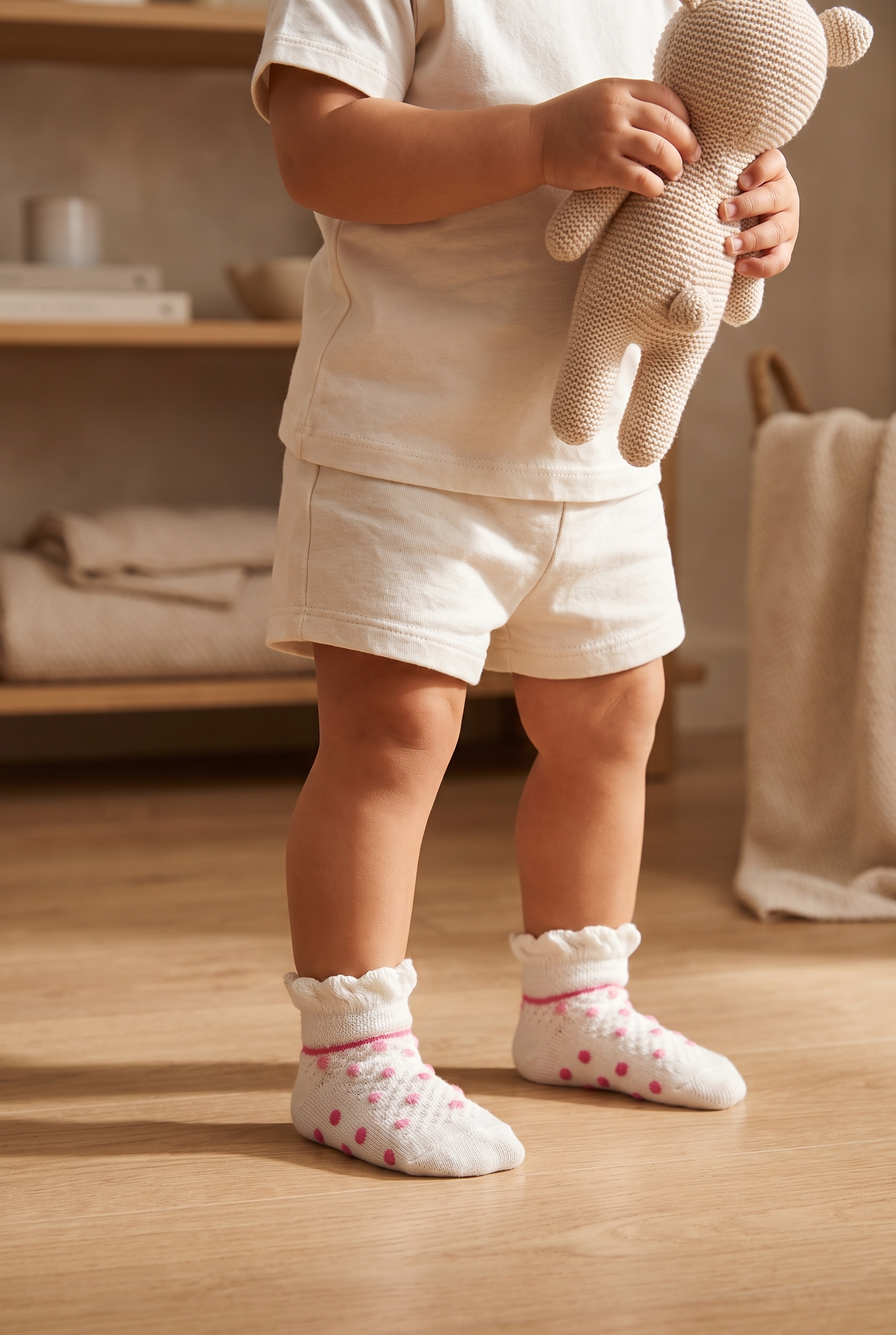 12601G1005 BEBEK STEP ÇORAP Beyaz