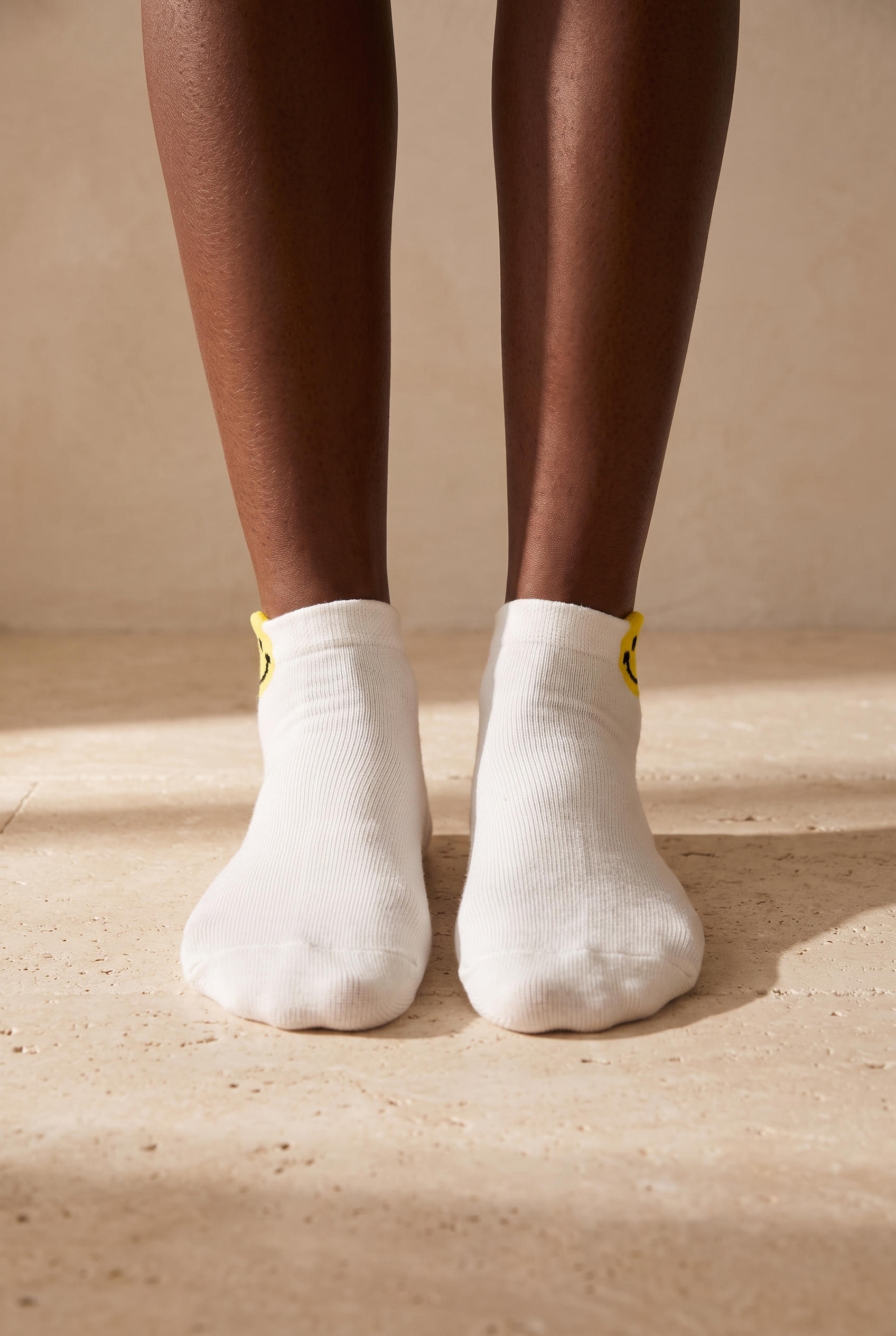 Smıle Women Step Socks Ecru