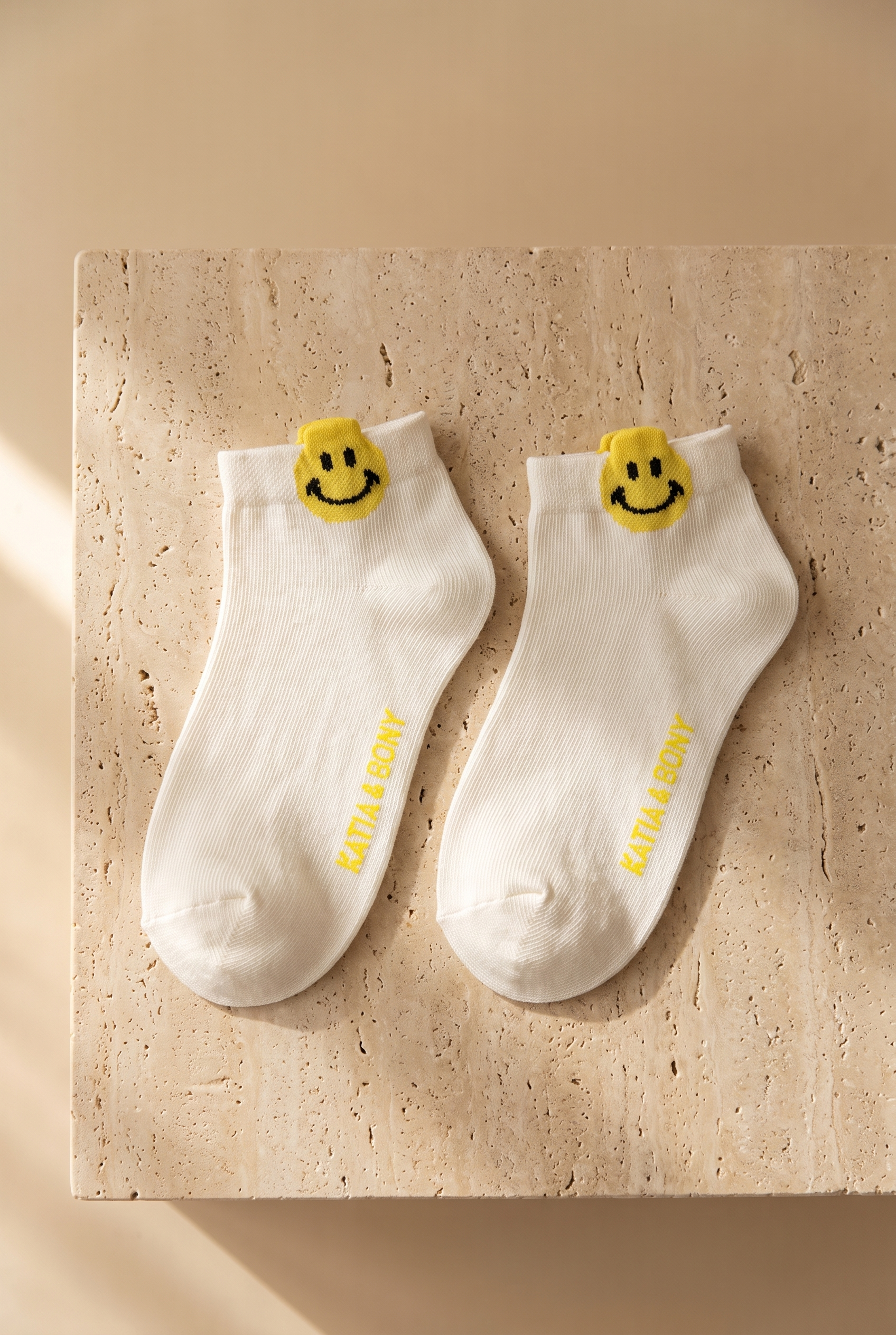 Smıle Women Step Socks Ecru