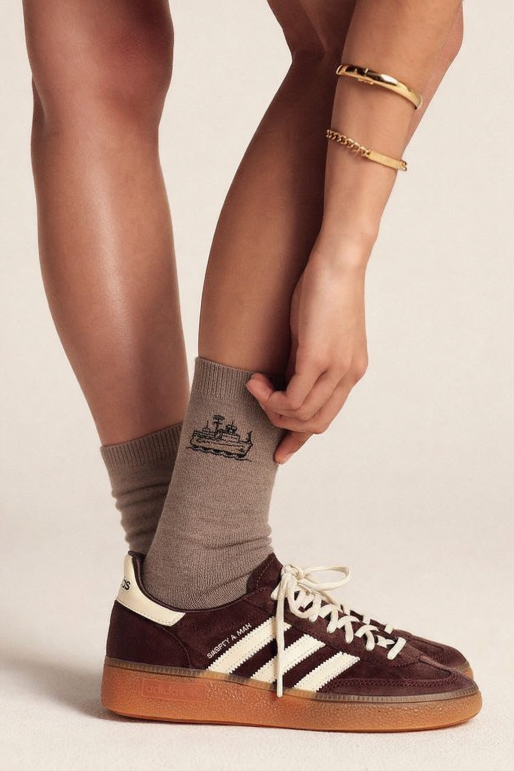 12601G4004 İSTANBUL UNISEX SOKET ÇORAP BROWN