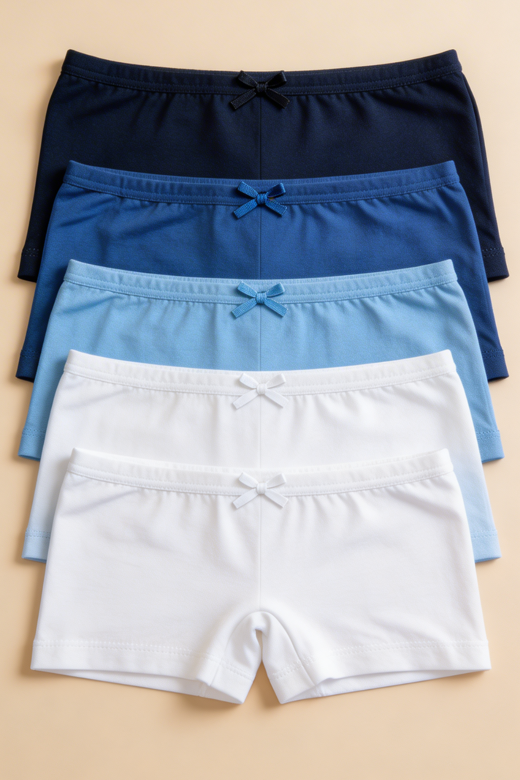 12603E2010 5PCK BASIC KIZ ÇOCUK BOXER ÇOK RENKLİ