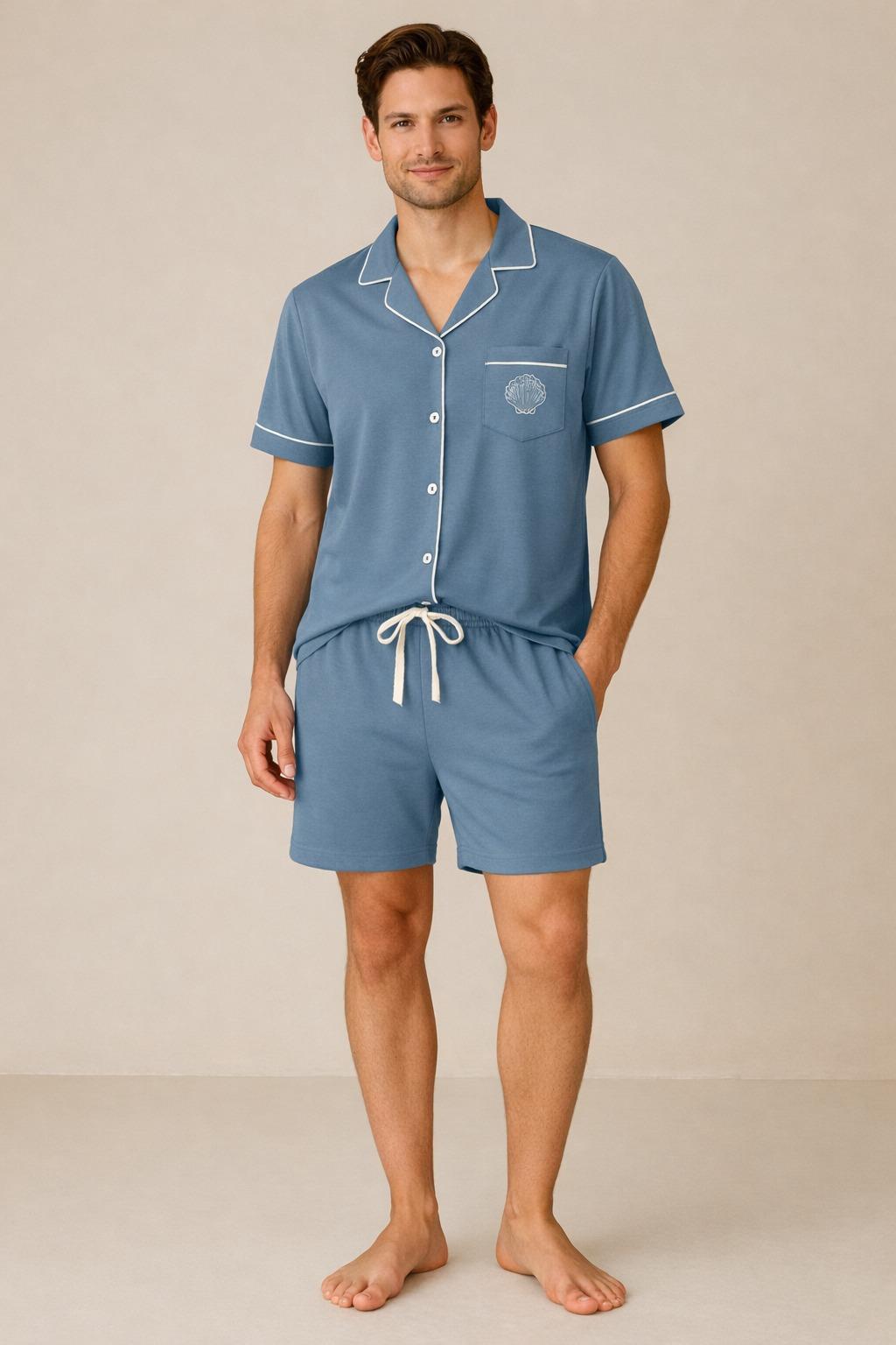 12612M4003 SEA LA VIE CEPLİ ERKEK ŞORT TAKIM