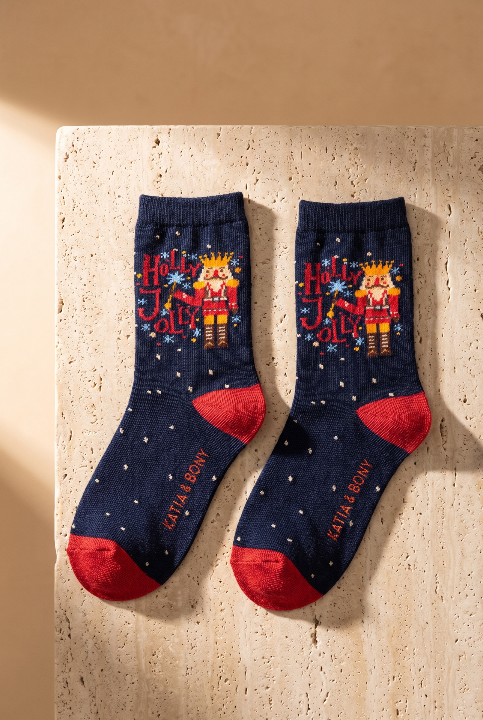 2 li Paket Holly Jolly Çocuk Soket Çorap