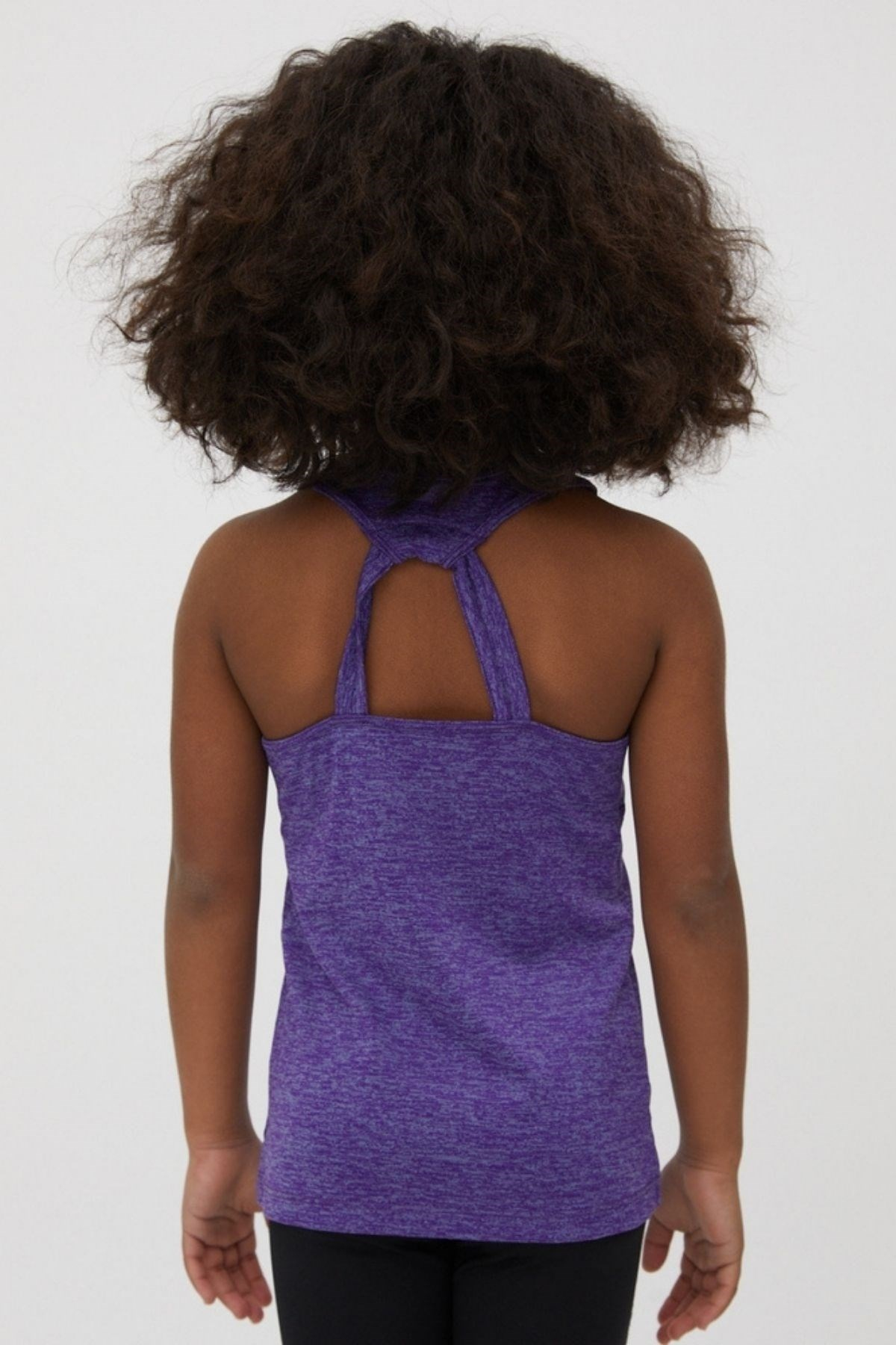 22114K2005 SPORT KIZ ÇOCUK KOLSUZ TSHIRT-PURPLE