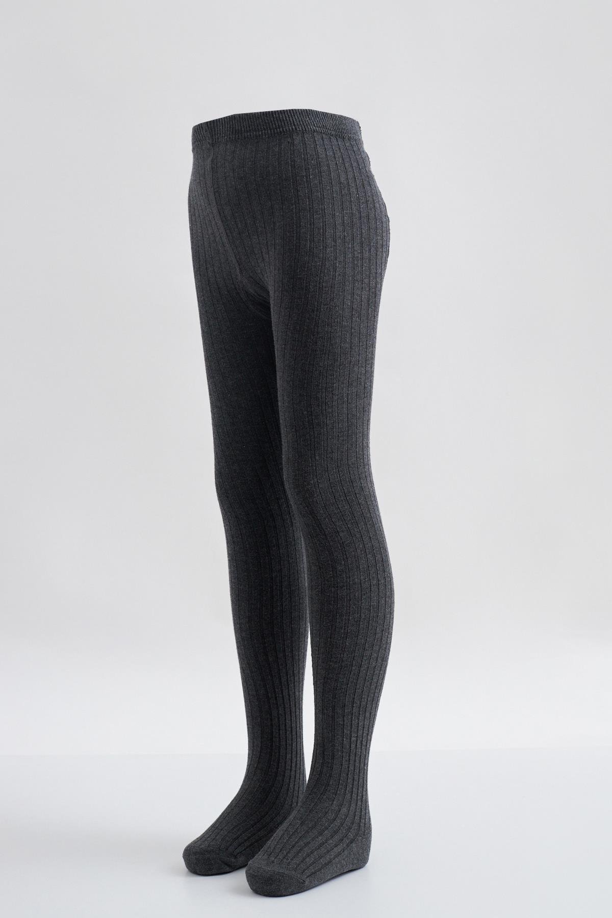 22201G1401  DERBY PAMUKLU BEBEK KÜLOTLU ÇORAP ANTRASIT