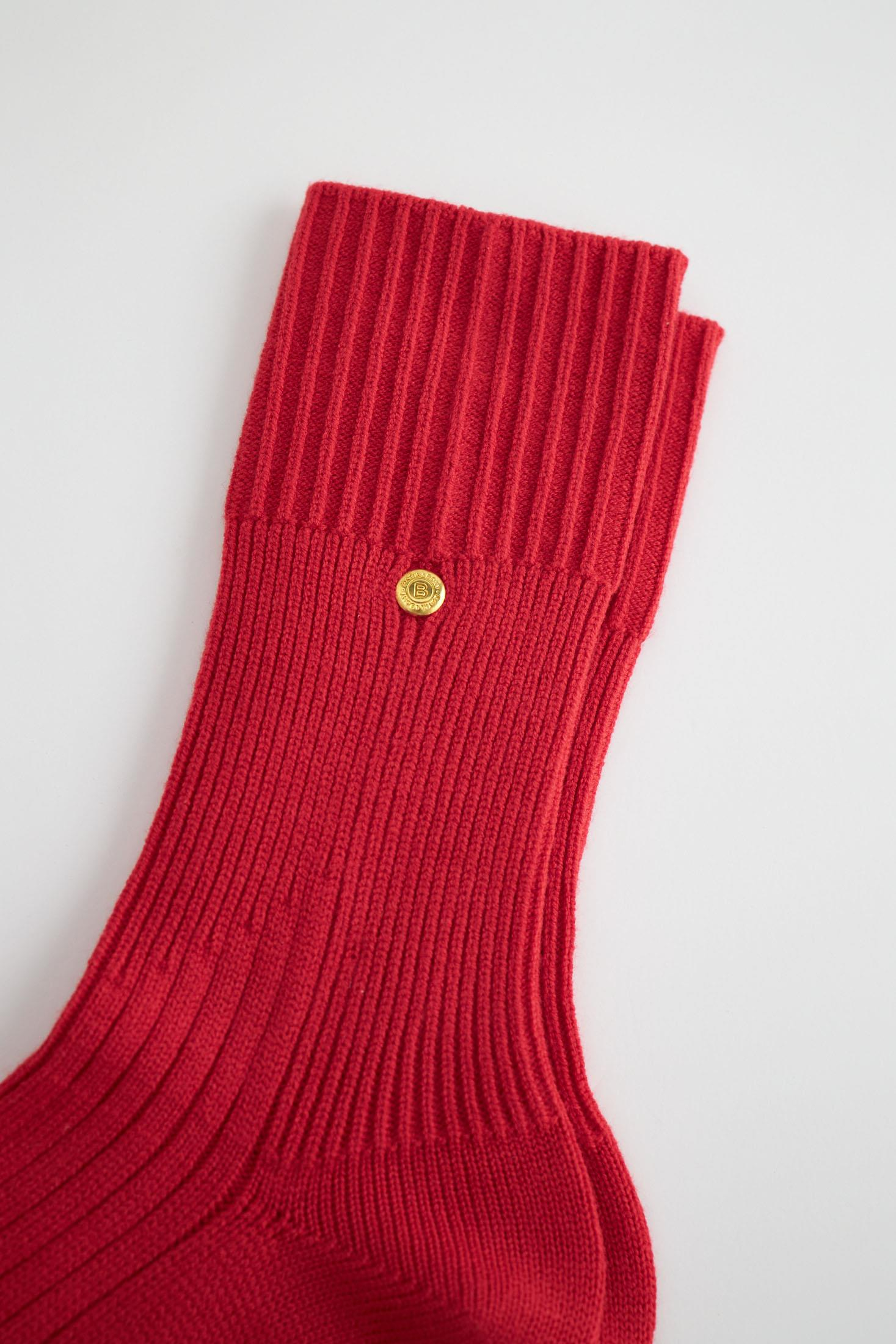 22401U4005 PREMIUM TRİKO ZIMBALI UNISEX SOKET ÇORAP Kırmızı