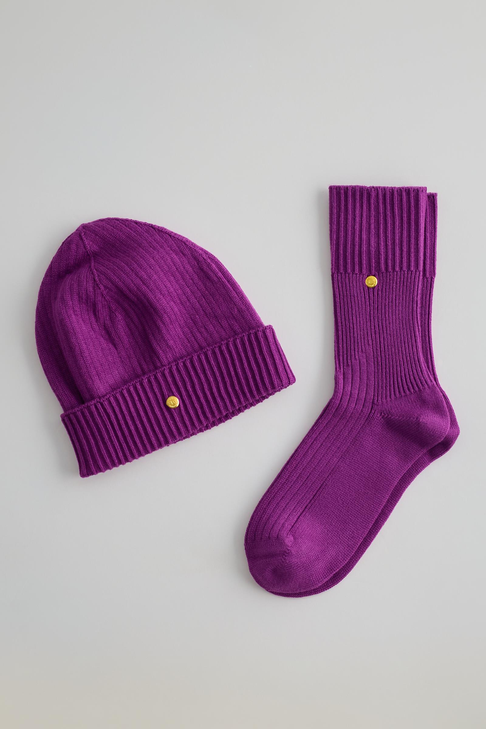 22401W4002 PREMIUM TRİKO KADIN ATKI VE BERE TAKIMI KUTU Mor