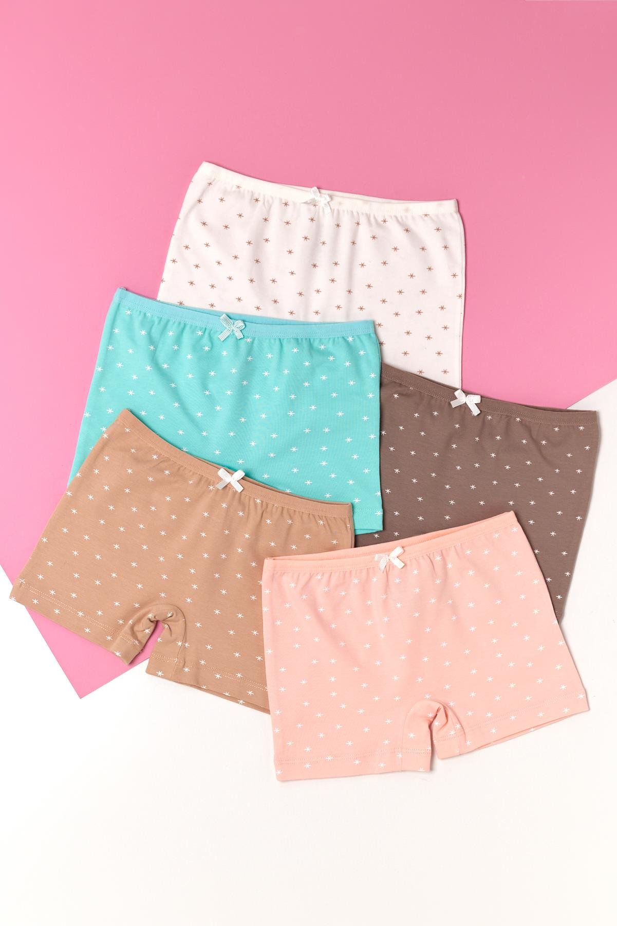 22403G4029 5PCK YILDIZ DESENLİ ÇOCUK BOXER ÇOK RENKLİ