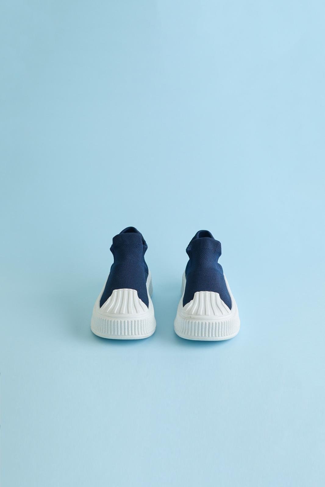 22405K7011 BACK TO SCHOOL ÇOCUK ÇORAP AYAKKABI Lacivert-Beyaz