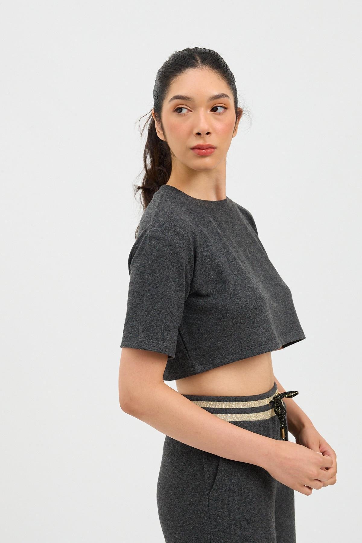 22410W3010 INFINITY DOTS KADIN BÜSTİYER Antrasit