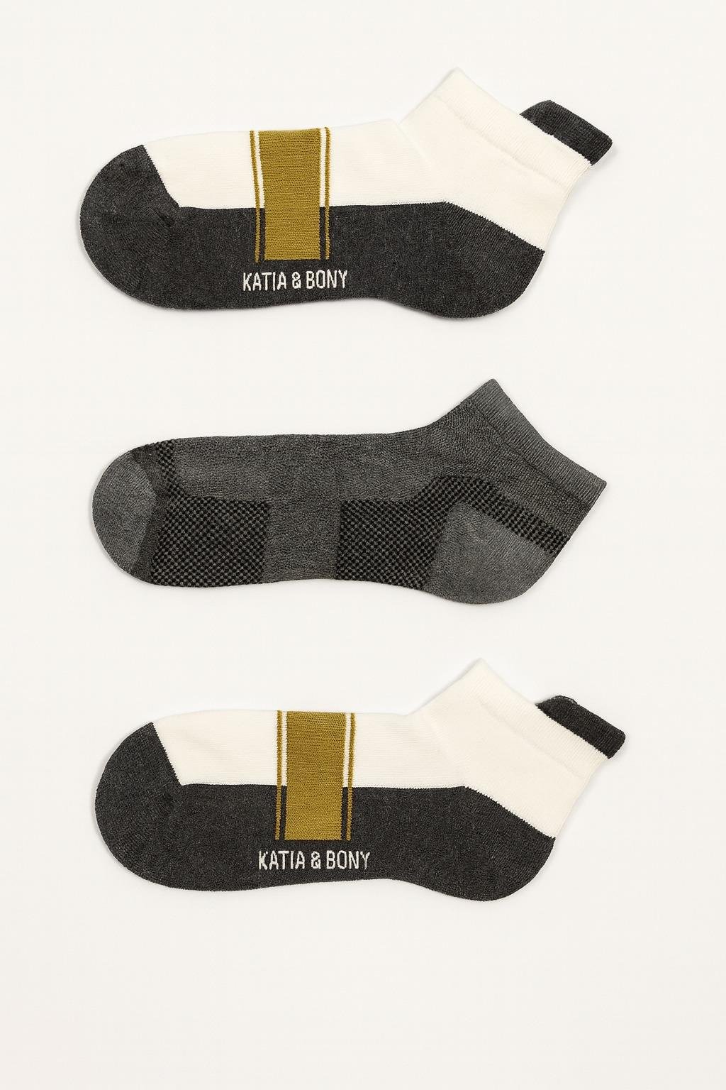 22501G4019 3PCK UNISEX SPOR STEP ÇORAP ÇOK RENKLİ