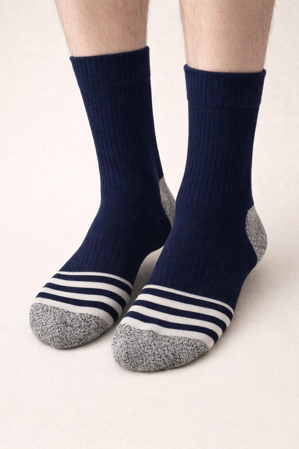 22501G4038 ERKEK SPOR SOKET ÇORAP Lacivert