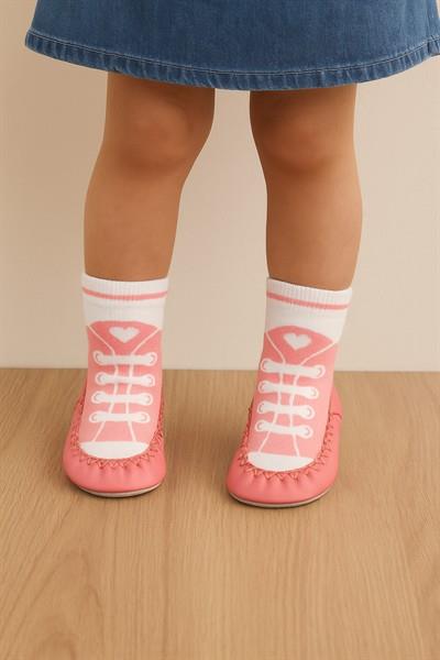 22501K1070 BAĞCIK DESENLİ ÇOCUK MAKOSEN Pembe