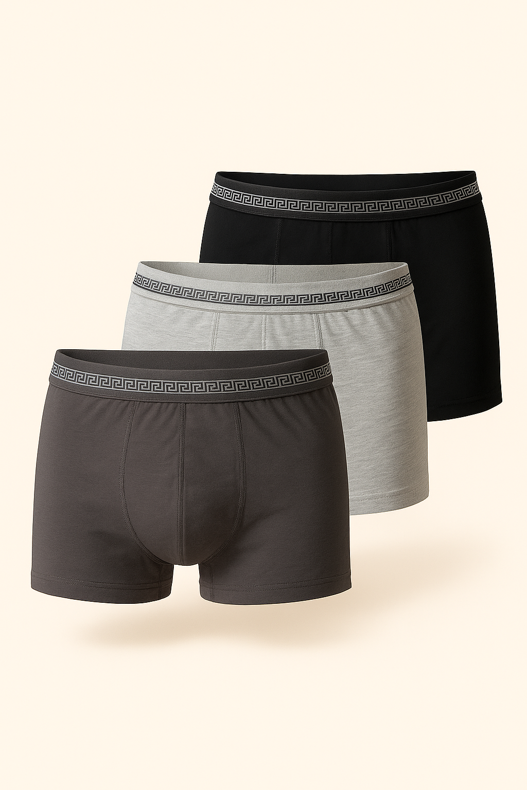 22503G4002 3PCK ERKEK BOXER 3104 BLACK/GREY/SMOKED