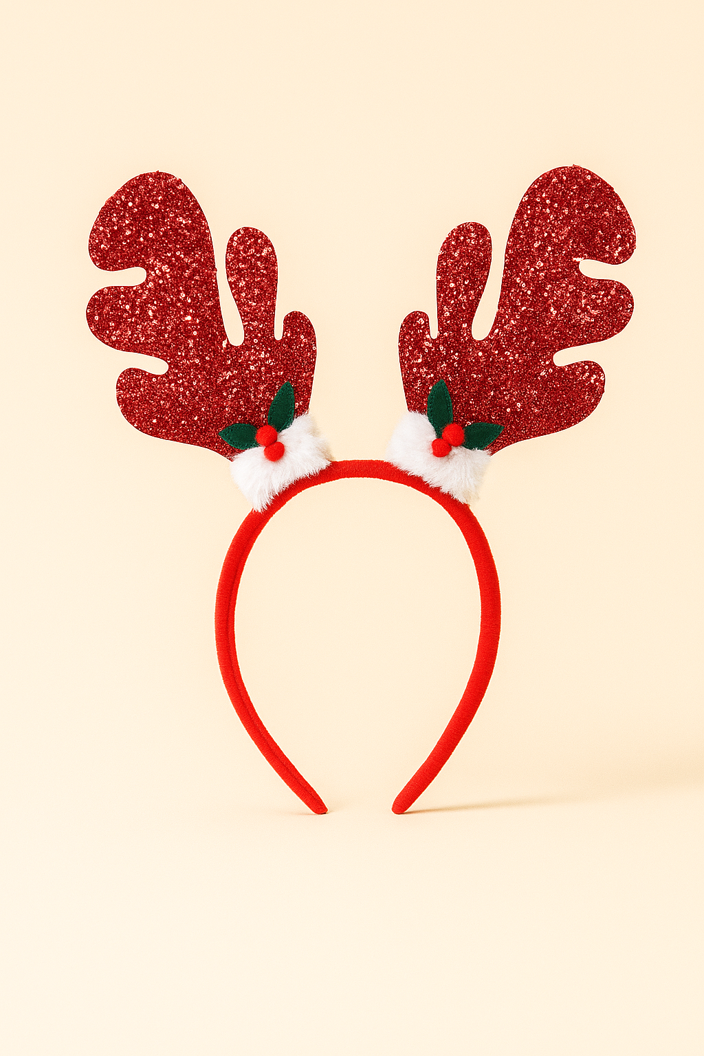 22505G2037 GEYİKLİ NOEL TAÇ Desenli