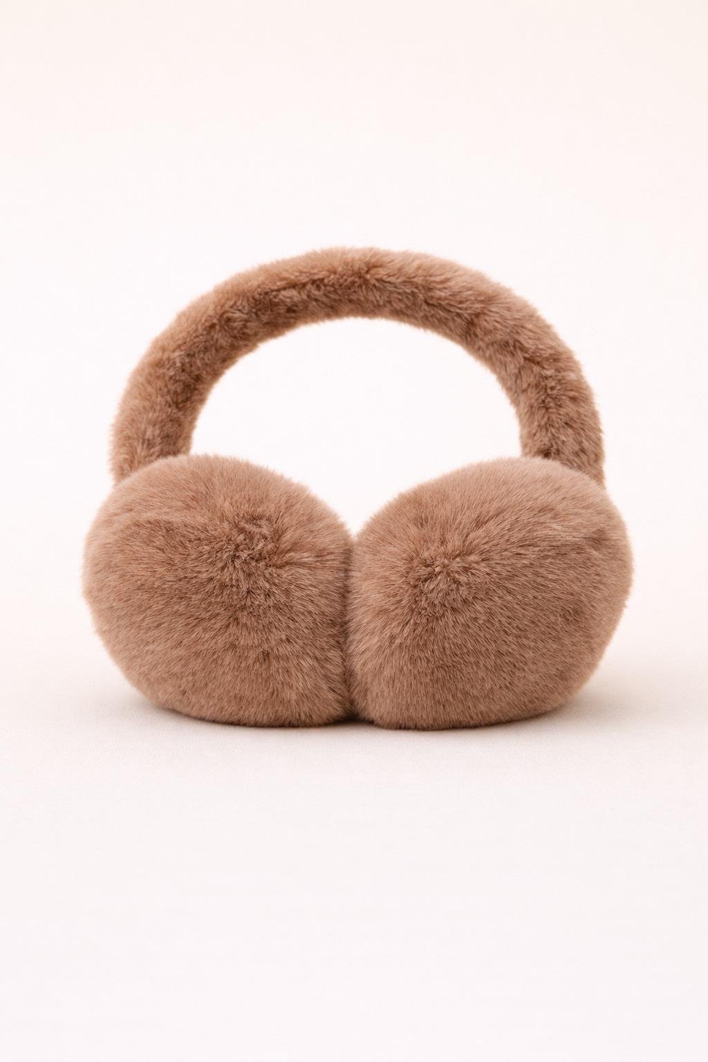 22505G2049 TÜYLÜ KULAK KORUYUCU Kahverengi