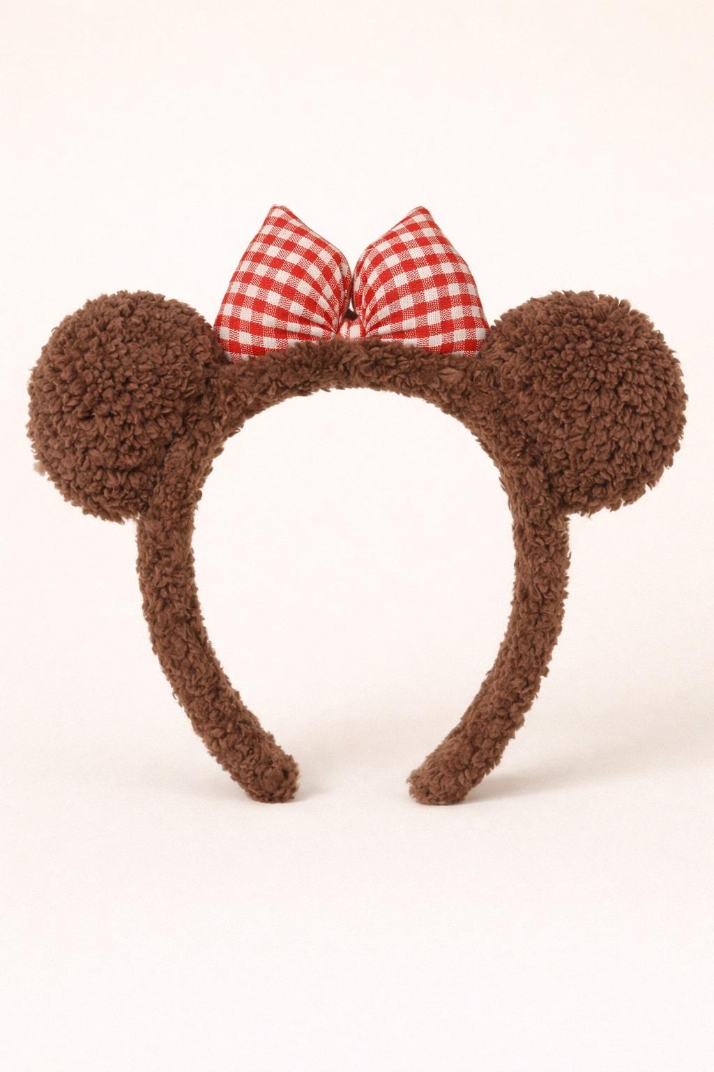 22505G2119 FİYONKLU KULAKLI TAÇ BROWN