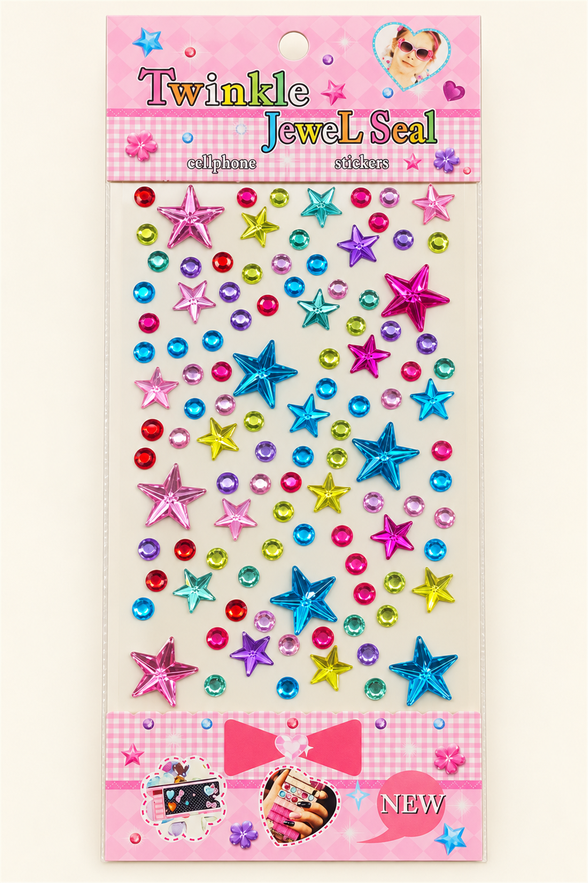 22505G2475 YILDIZLI STICKER - 27993-4 ÇOK RENKLİ