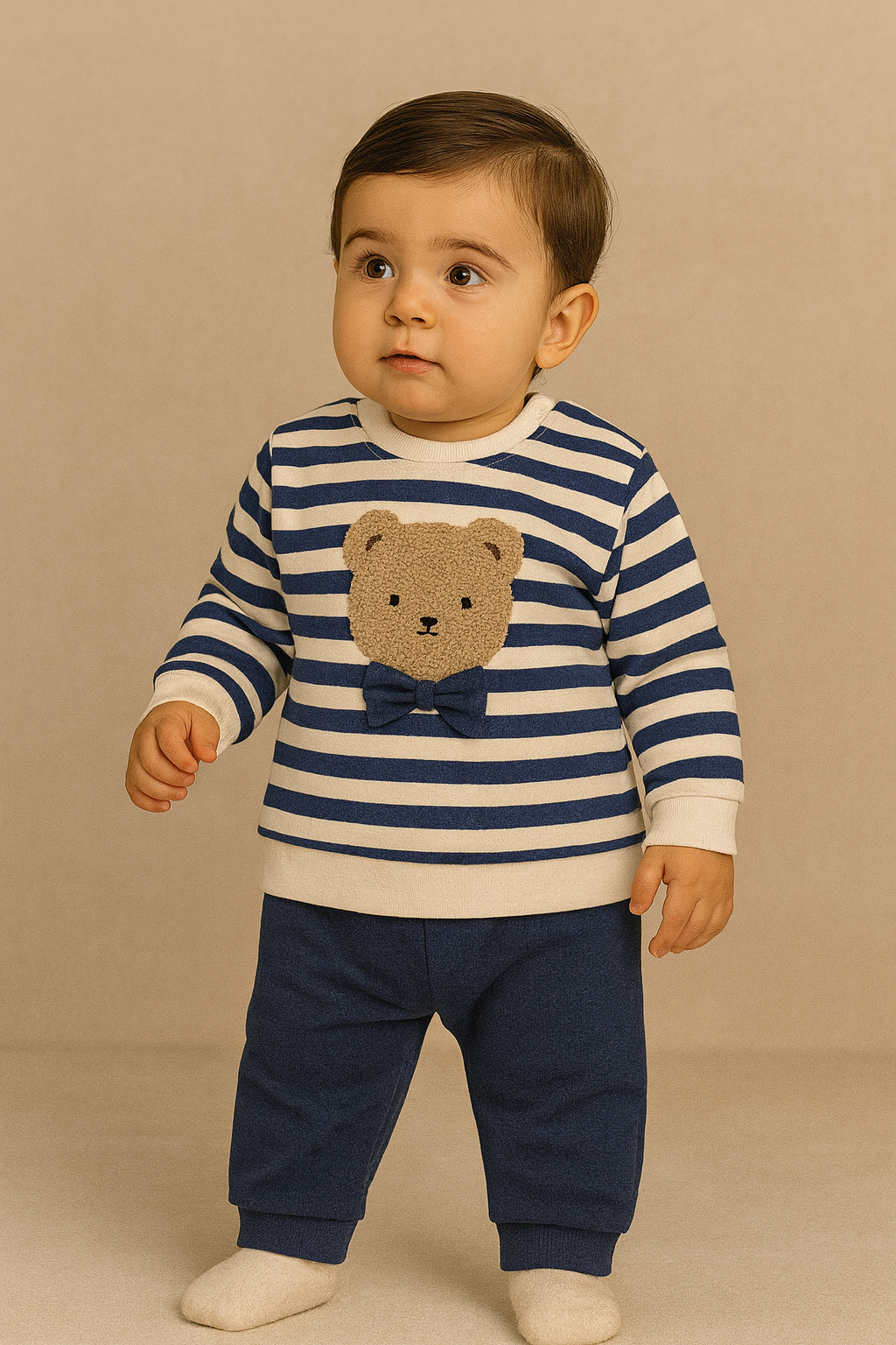 22512G1013 PAPYONLU TEDDY BEBEK TULUM Lacivert