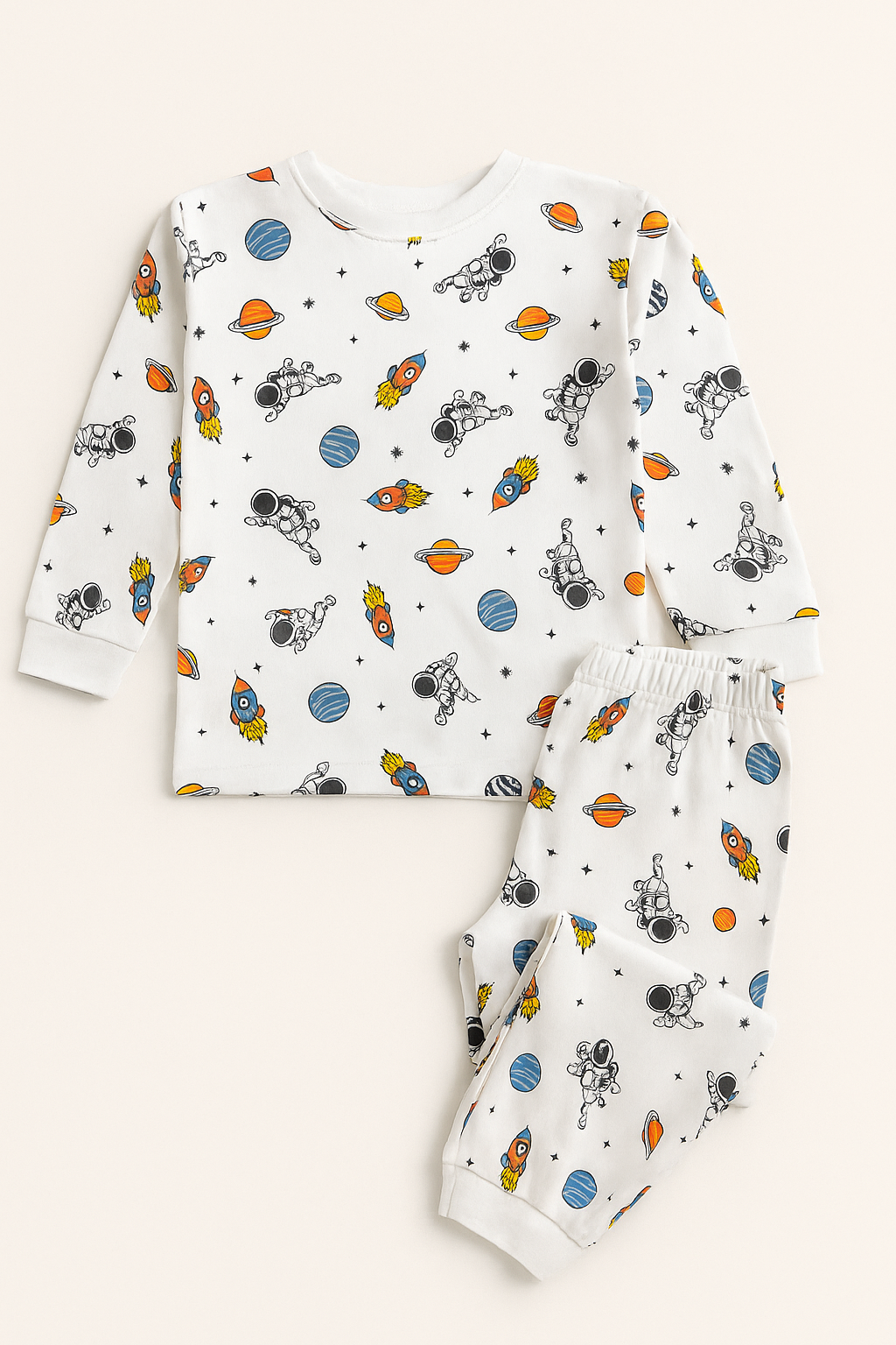 22512G2006 SPACE ÇOCUK PİJAMA TAKIM Desenli