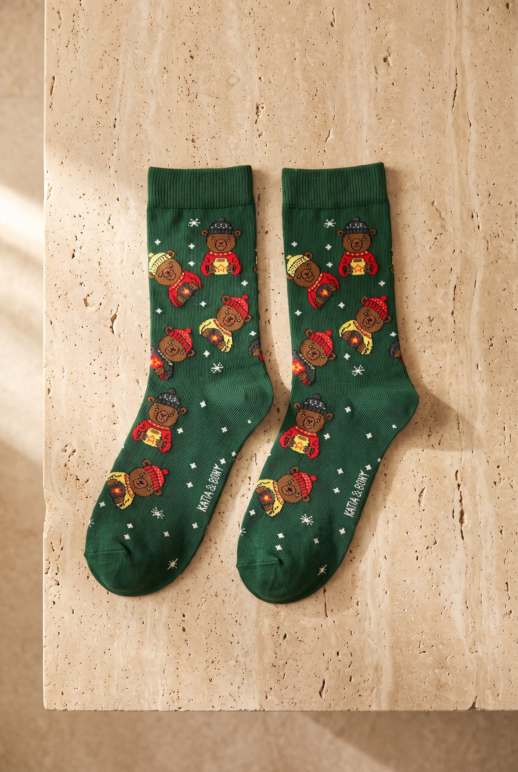 22601U4038 KUTULU YILBAŞI UNISEX SOKET ÇORAP Yeşil
