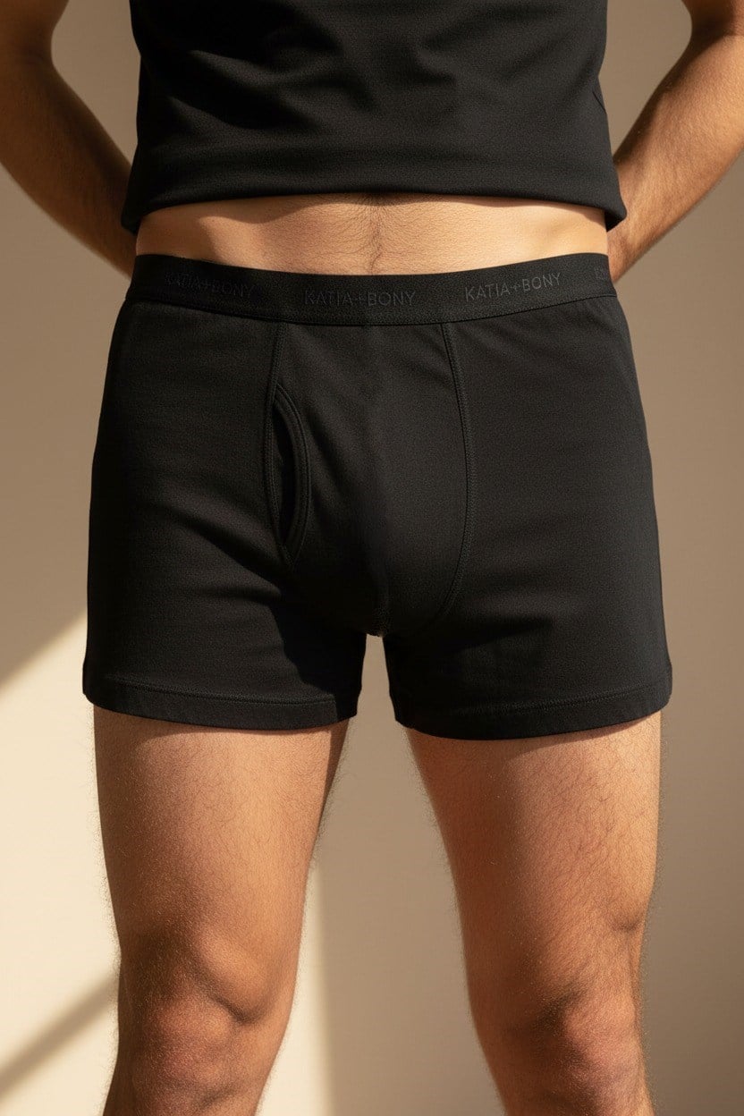 2'li Paket Basic Modal Erkek Boxer Siyah/Siyah