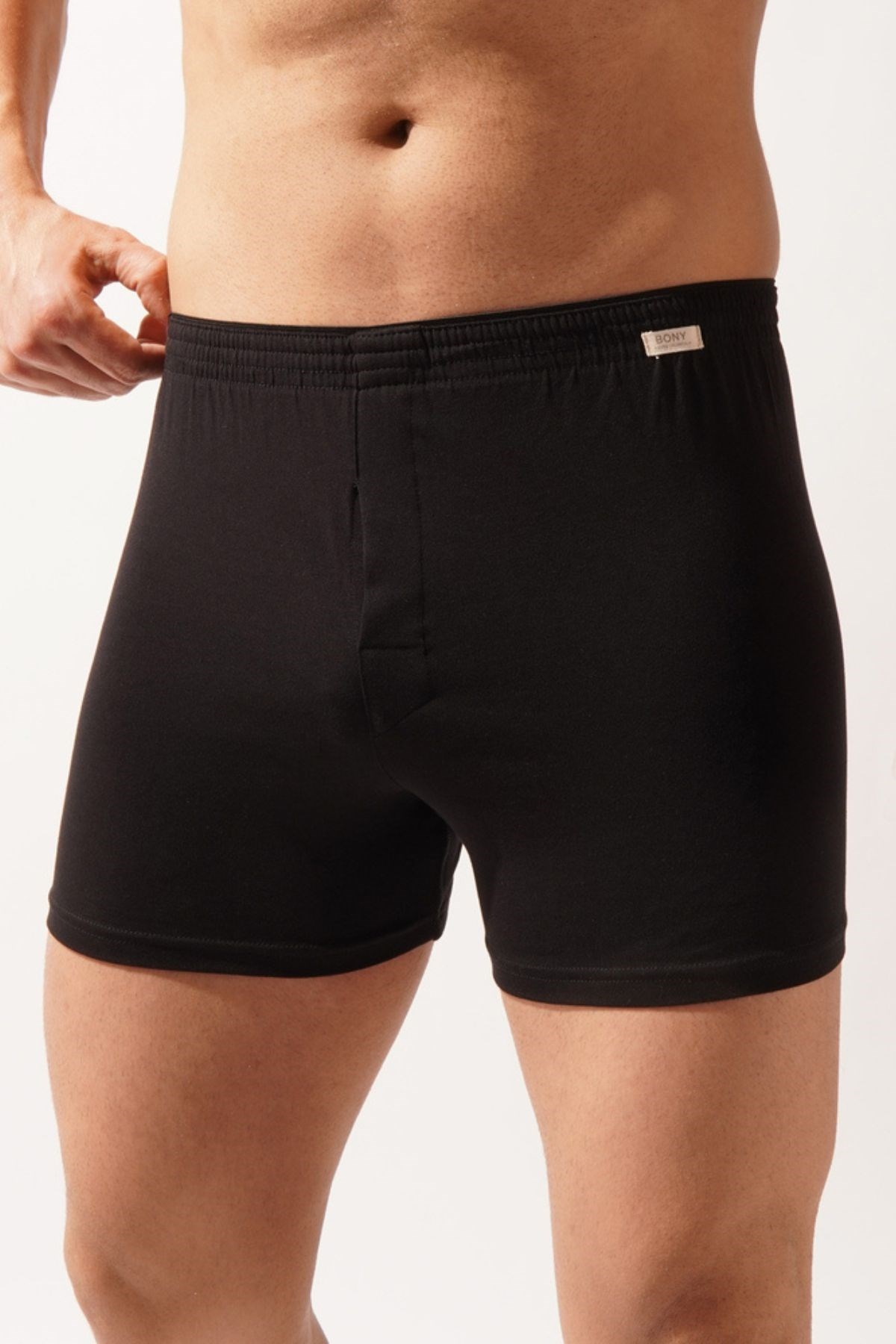2'li Paket Erkek Boxer-Siyah/Siyah