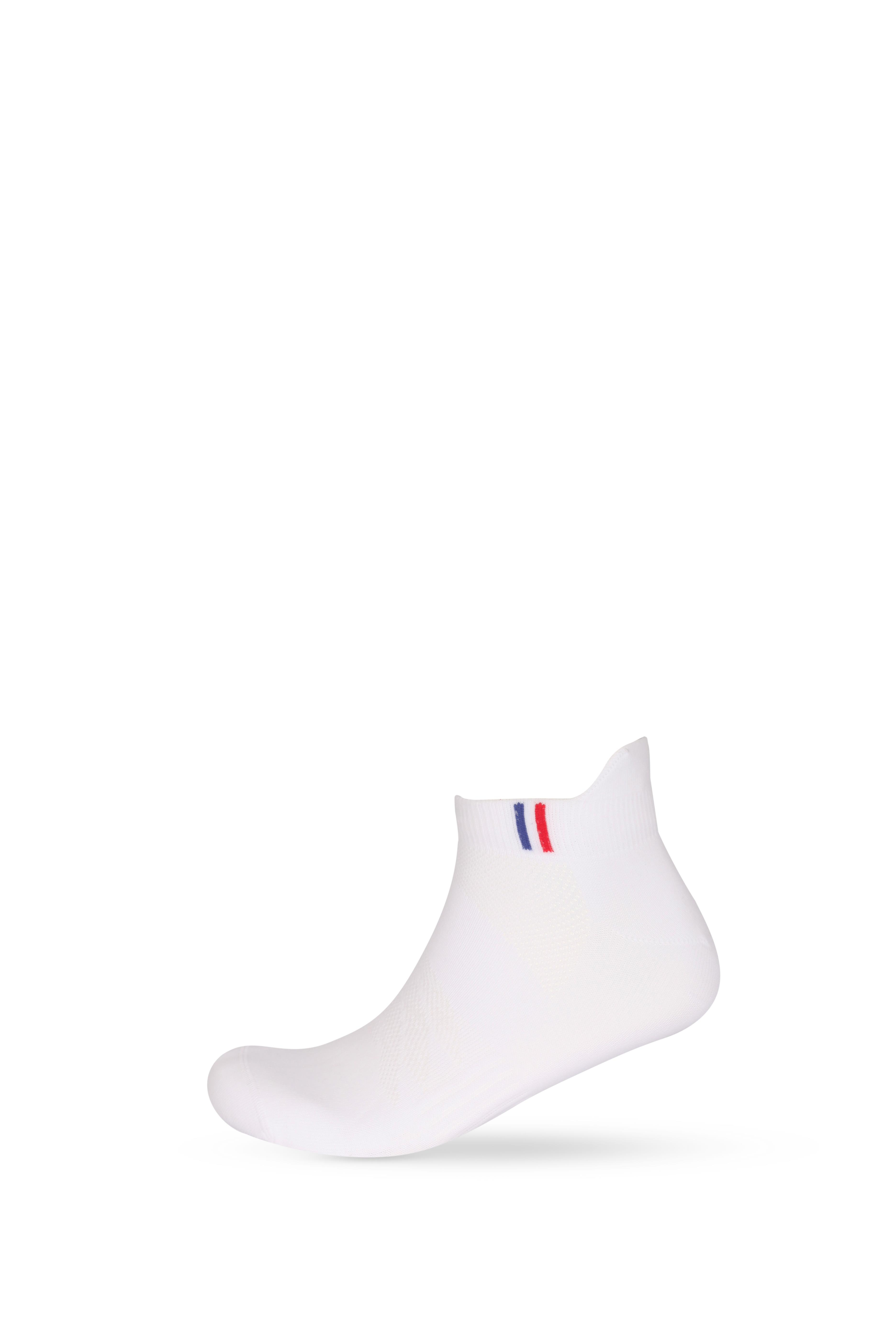 3 lü Paket Golf Erkek Step Çorap Beyaz/Beyaz/Siyah