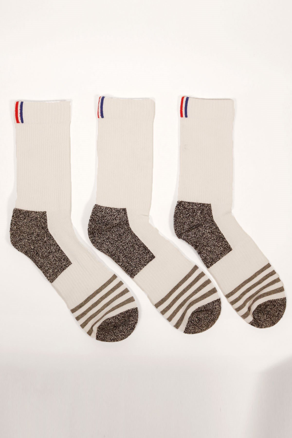 3 lü Paket Shaftless Golf Soket Çorap Beyaz/Beyaz/Beyaz