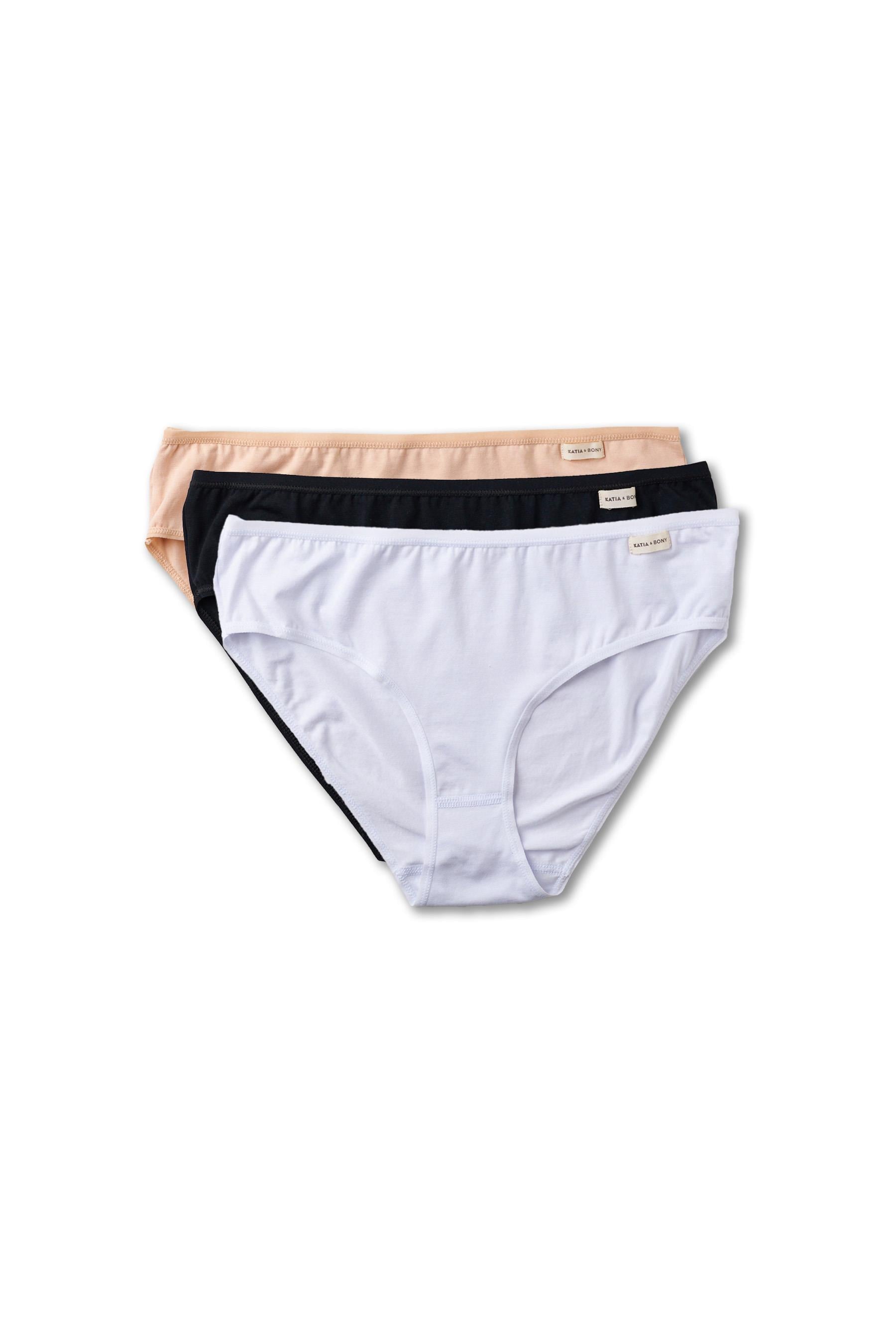 3'lü Basic Modal Kadın Külot Siyah/Beyaz/NUDE