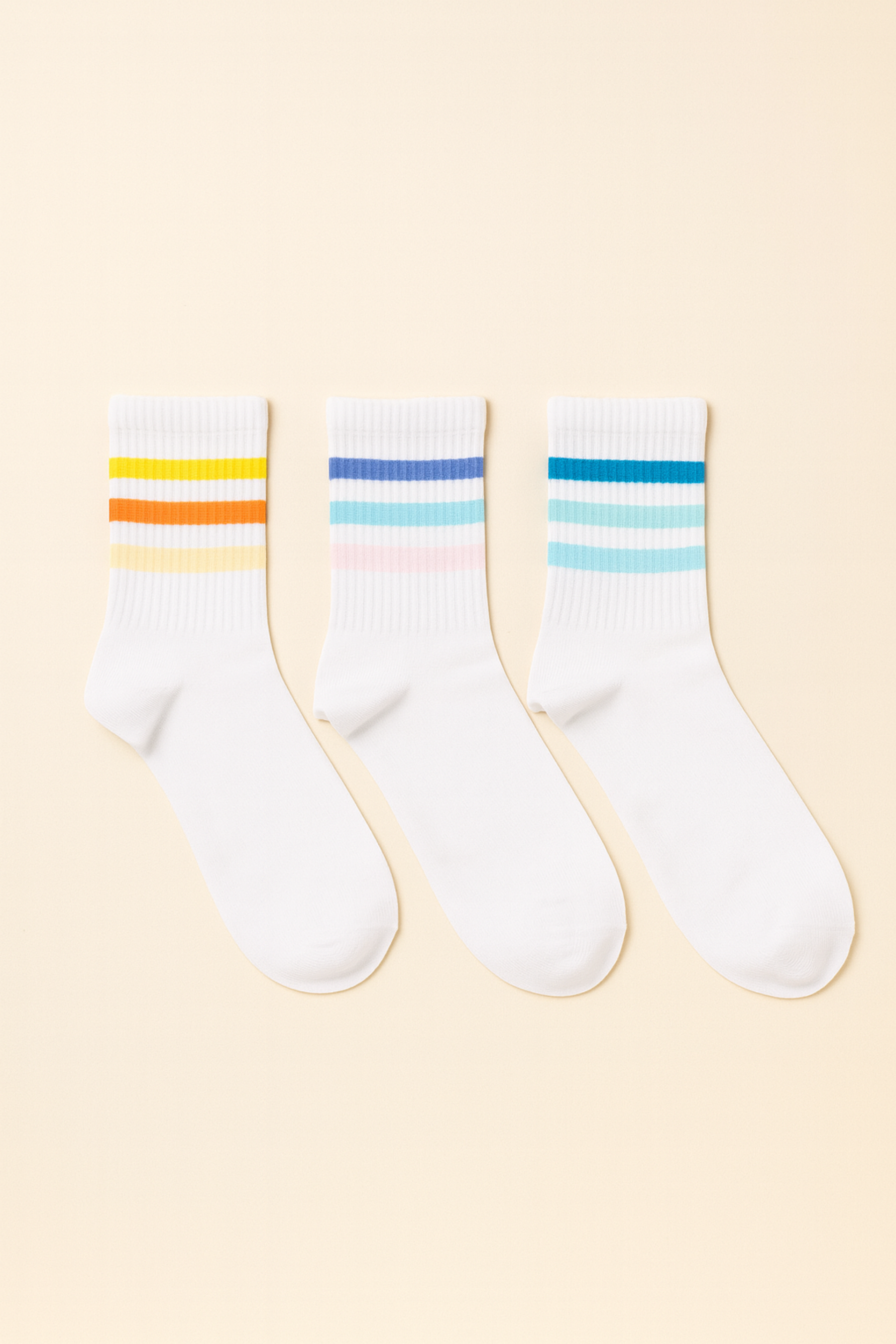 3-Piece Women's Ankle Socks Mix