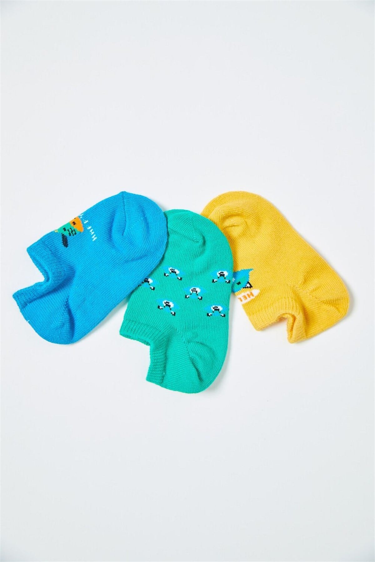 3'Lü Paket Bebek Step Çorap-