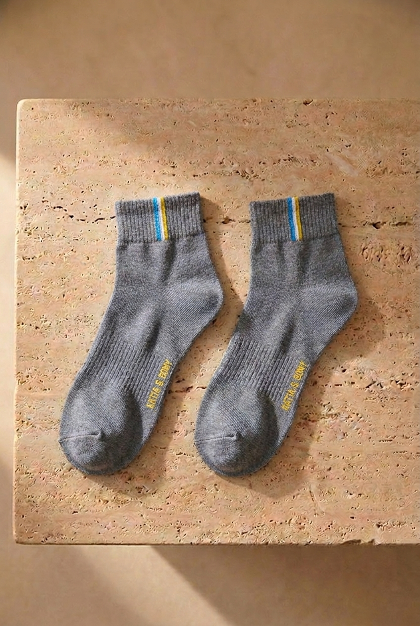 3-Pack Golf Unisex Step Socks Black/White/Grey