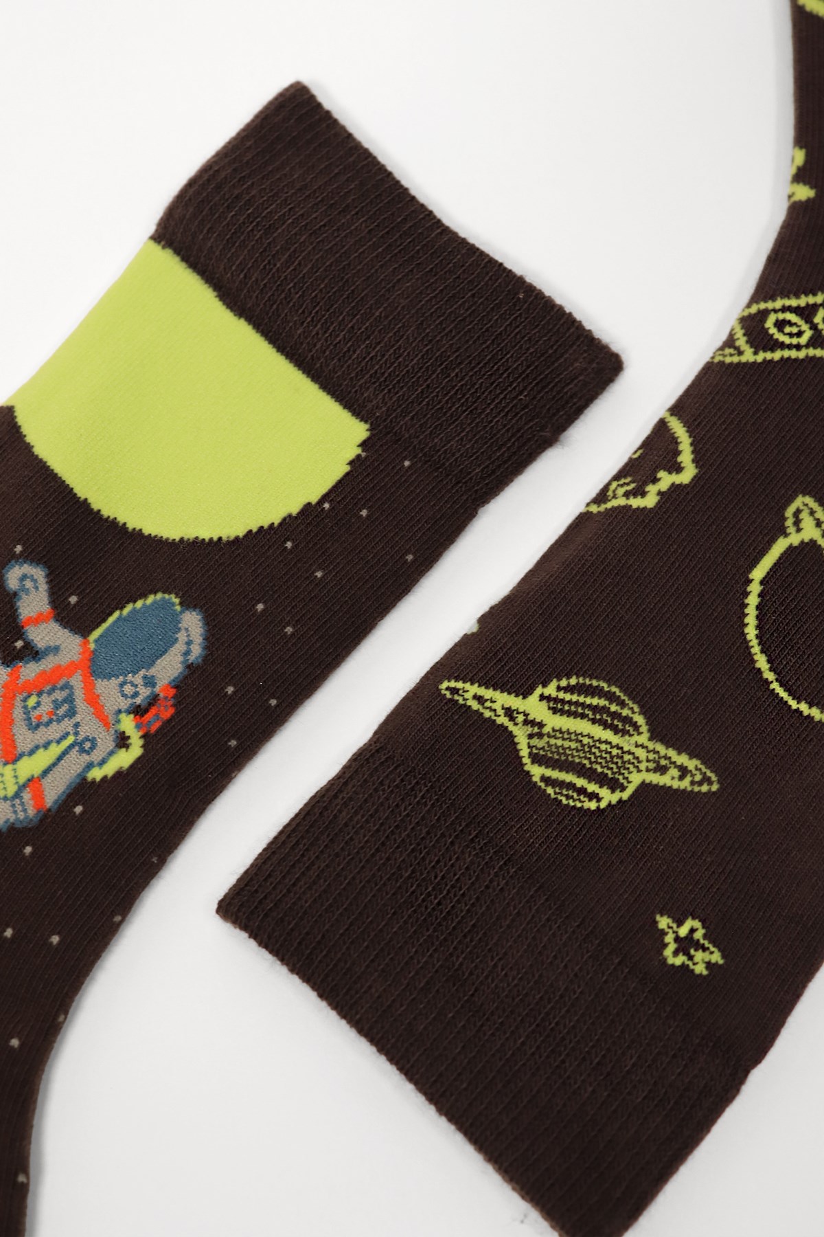 3'lü Paket Under The Stars Erkek Soket Çorap Antrasit
