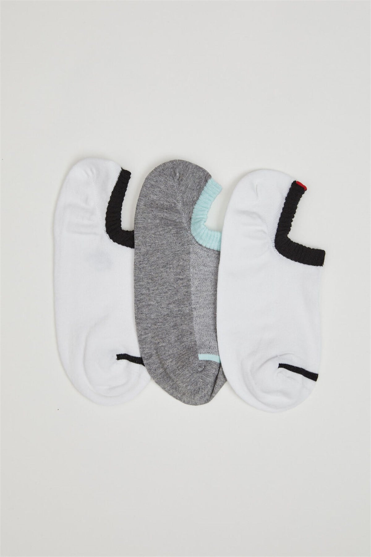 3'Lü Unisex Step Çorap-