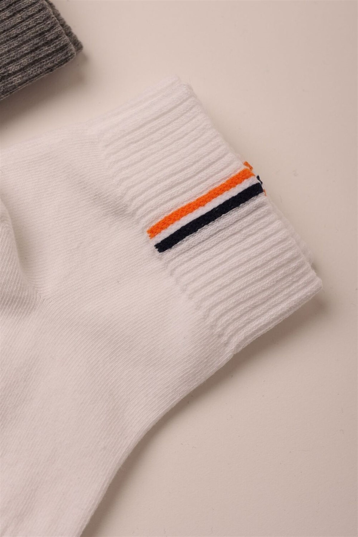 3PCK COTTON MEN STEP SOCKS-Beyaz/Lacivert/GREY