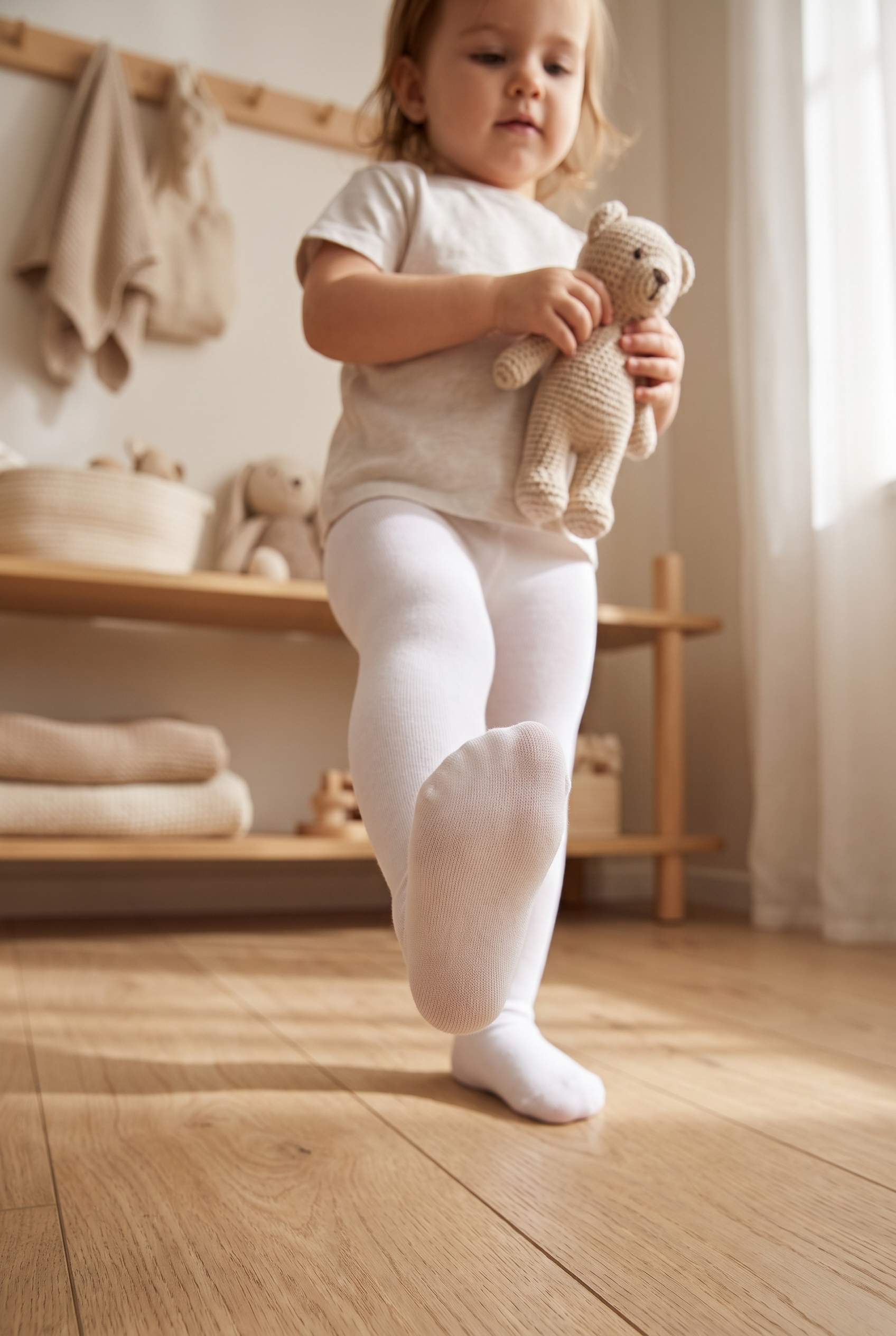 40 Denier Baby Pantyhose White